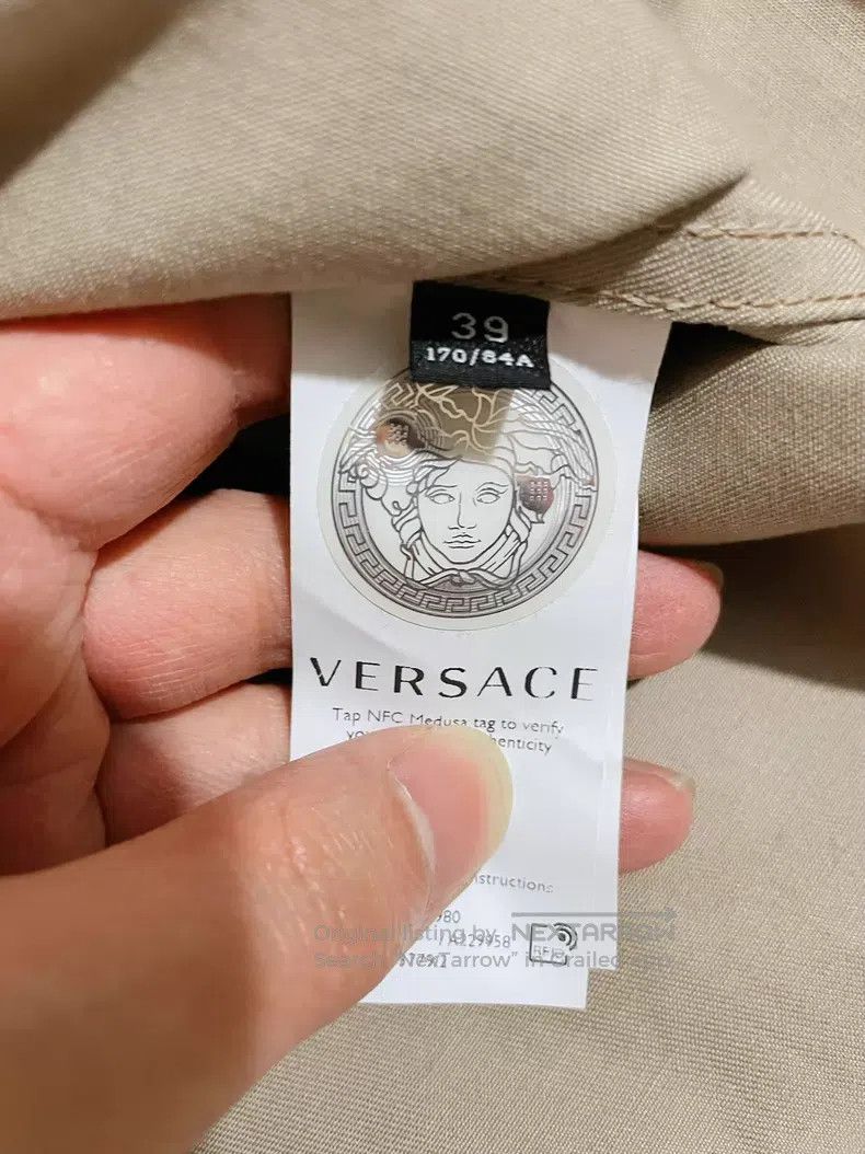 Versace Versace Swirl pattern snakeskin pattern heavy hardware cra Size US L / EU 52-54 / 3 - 7 Thumbnail