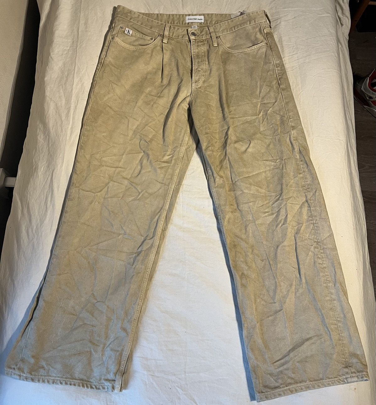Calvin Klein Beige Clavin Klein Jeans Size US 36 / EU 52 - 1 Thumbnail