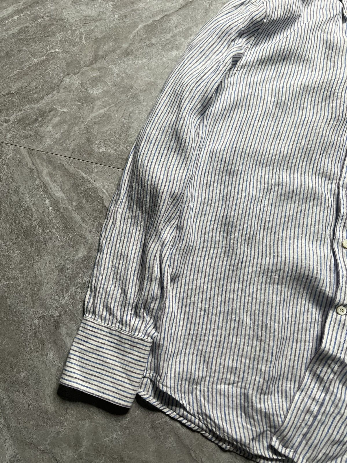 Brunello Cucinelli Brunello Cucinelli Striped Linen Shirt Size US XS / EU 42 / 0 - 3 Thumbnail