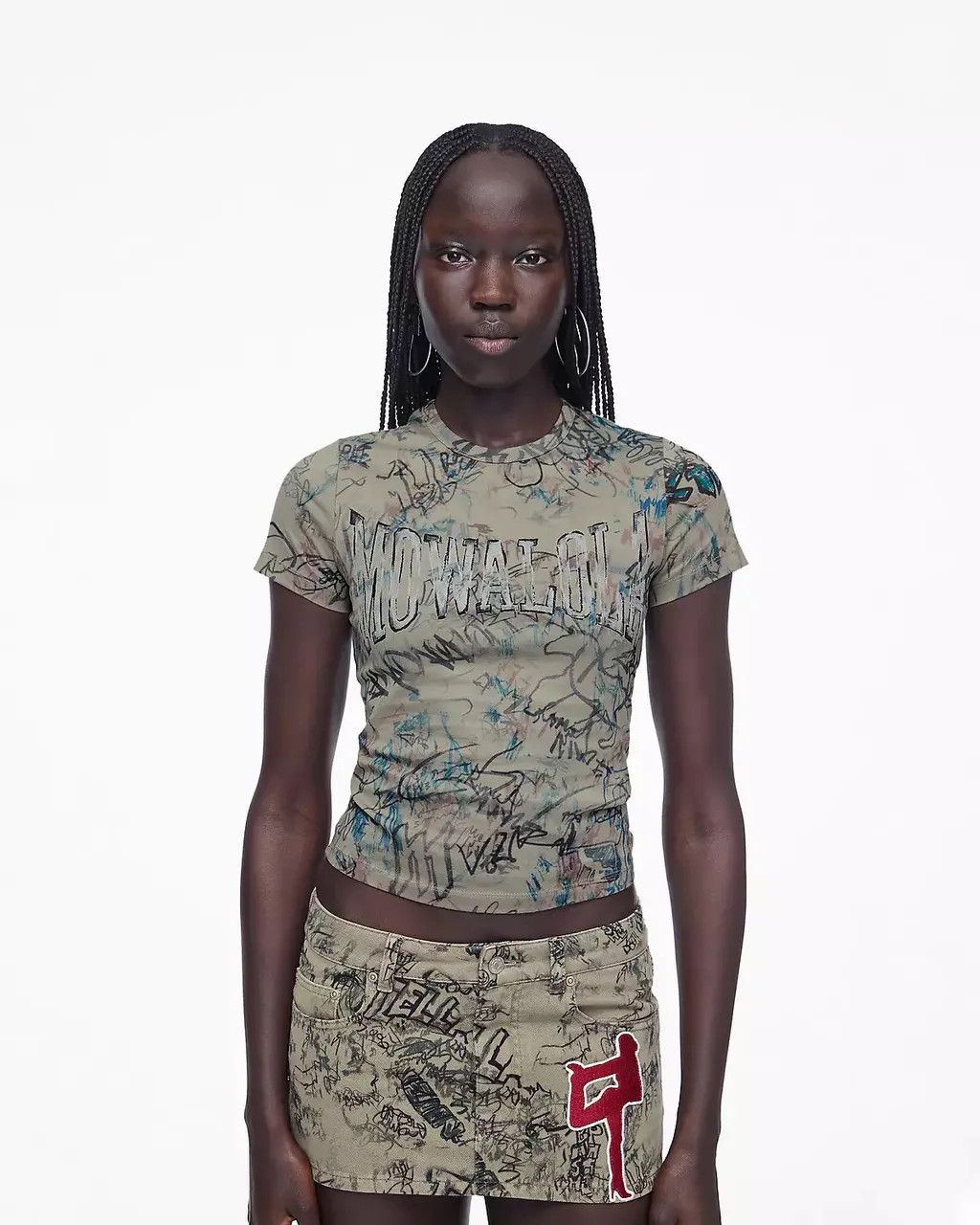 Marc Jacobs × Mowalola Mowalola x Marc Jacobs Graffiti Baby Tee Size S / US 4 / IT 40 - 1 Thumbnail