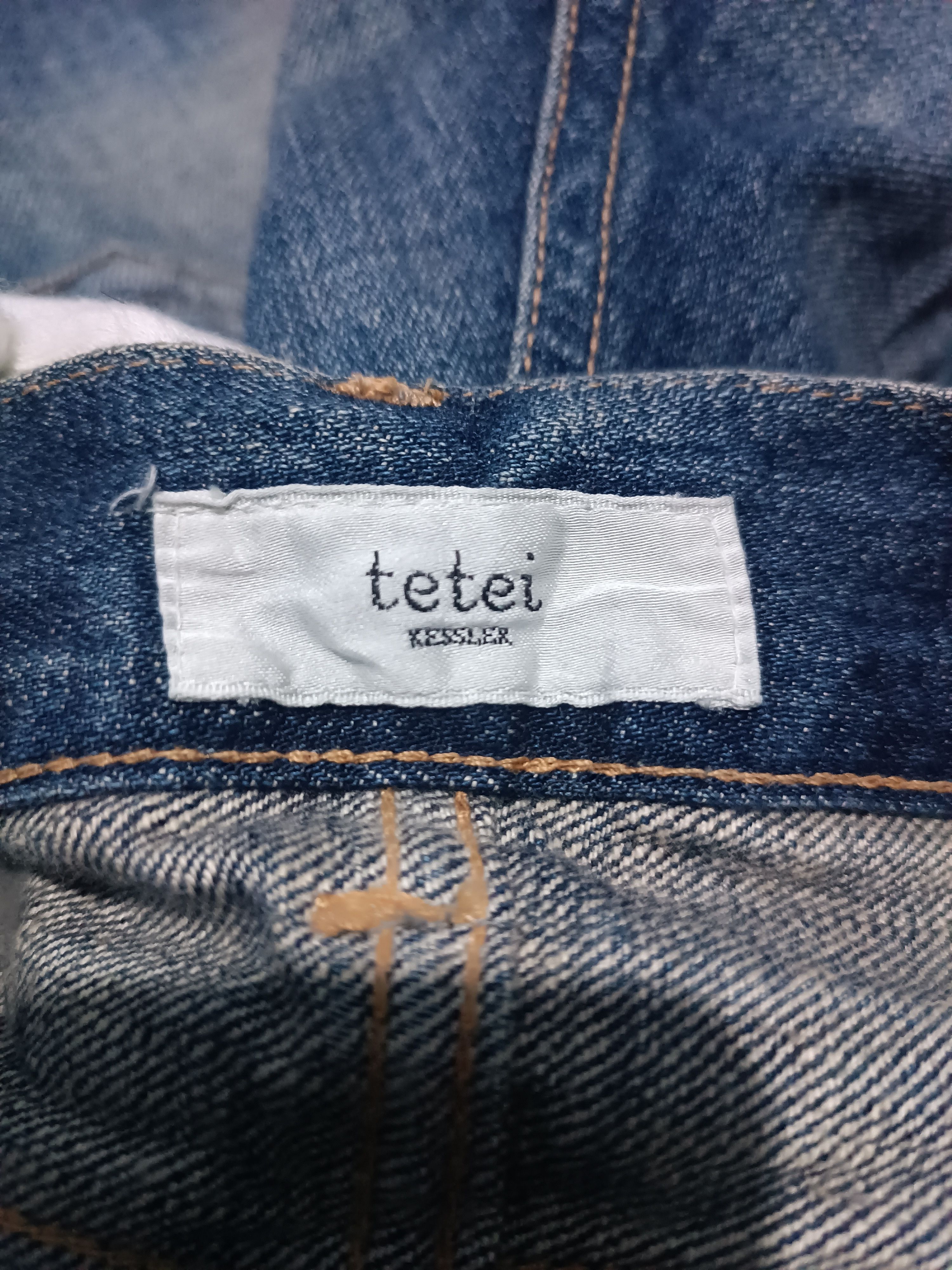 Japanese Brand Dead stock Japanese Art Patchwork Denim Skinny Denim Size US 29 - 10 Thumbnail