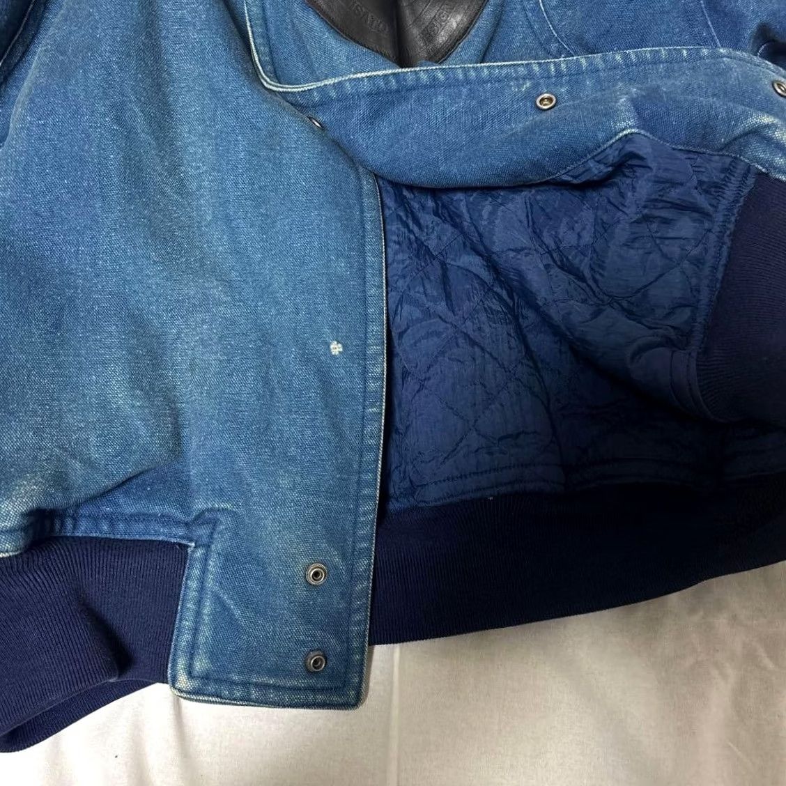 Issey Miyake ISSEY MIYAKE SPORT DENIM BLUE BOMBER JACKET MEN COTTON MATERIAL SIZE XL USED Size US XL / EU 56 / 4 - 8 Thumbnail