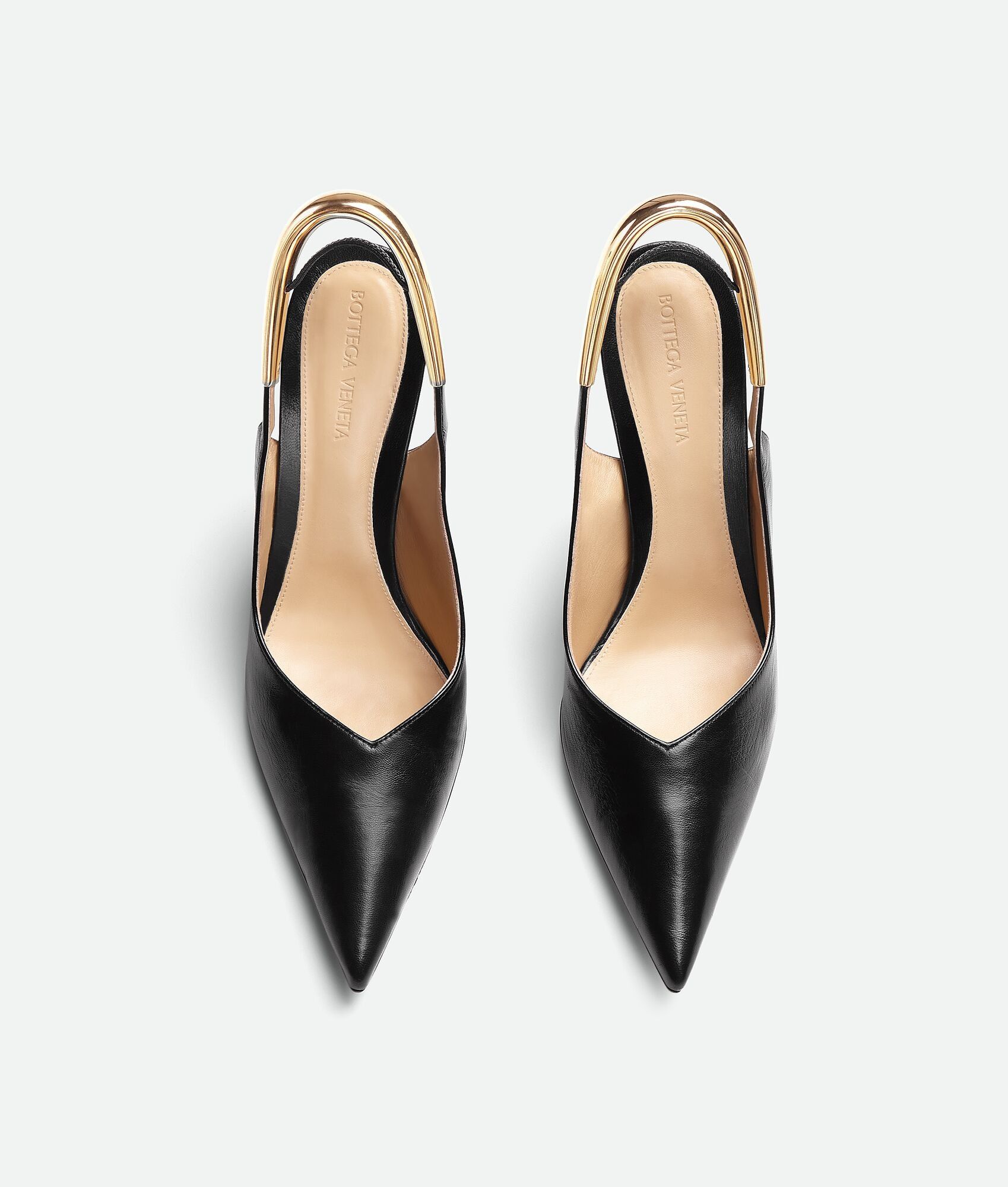 Bottega Veneta o1n1vont1224 Punta Slingback Pumps in Black Size US 8 / IT 38 - 4 Thumbnail