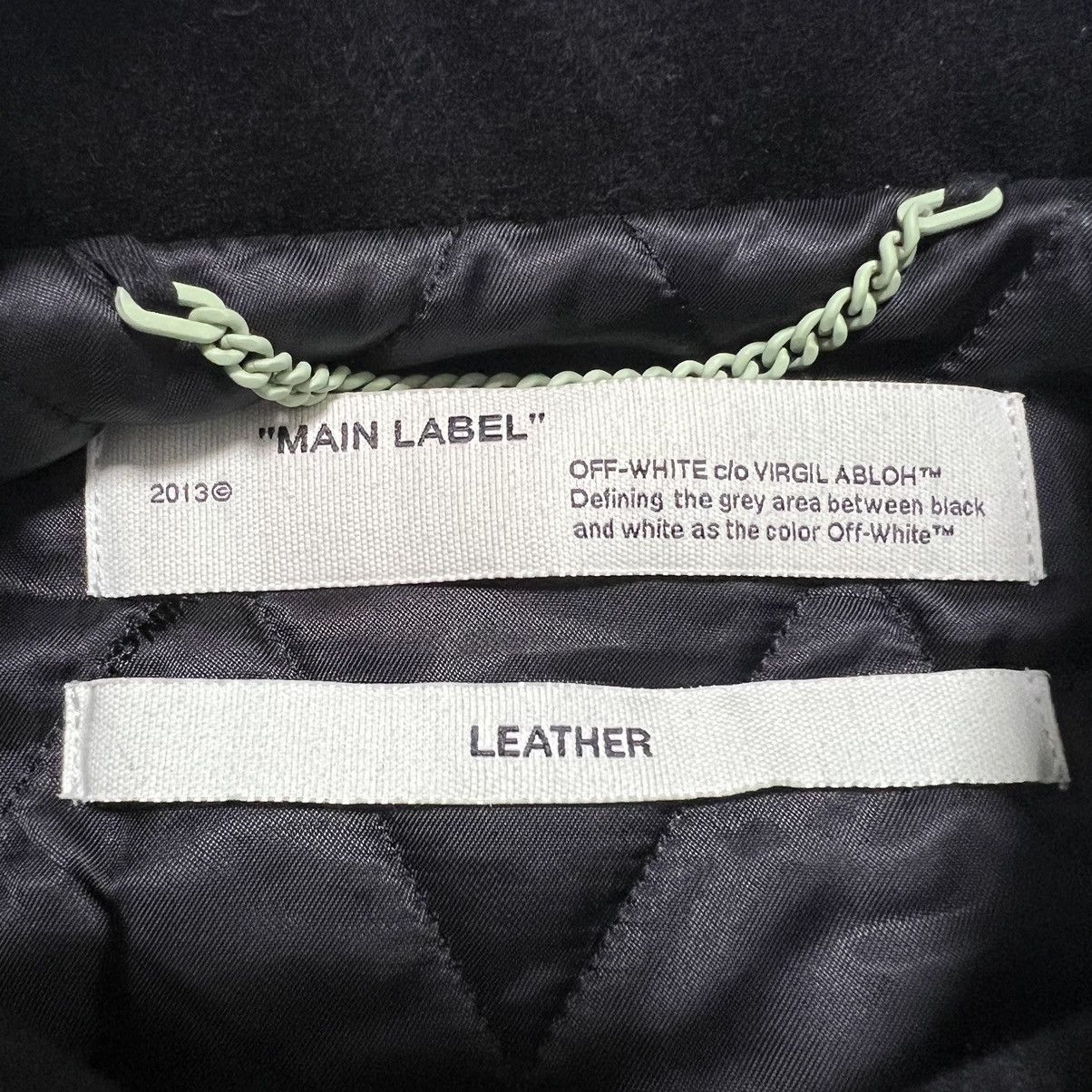 Off-White OFF-WHITE GOLDEN RATIO VARSITY BOMBER JACKET Size US M / EU 48-50 / 2 - 2 Thumbnail