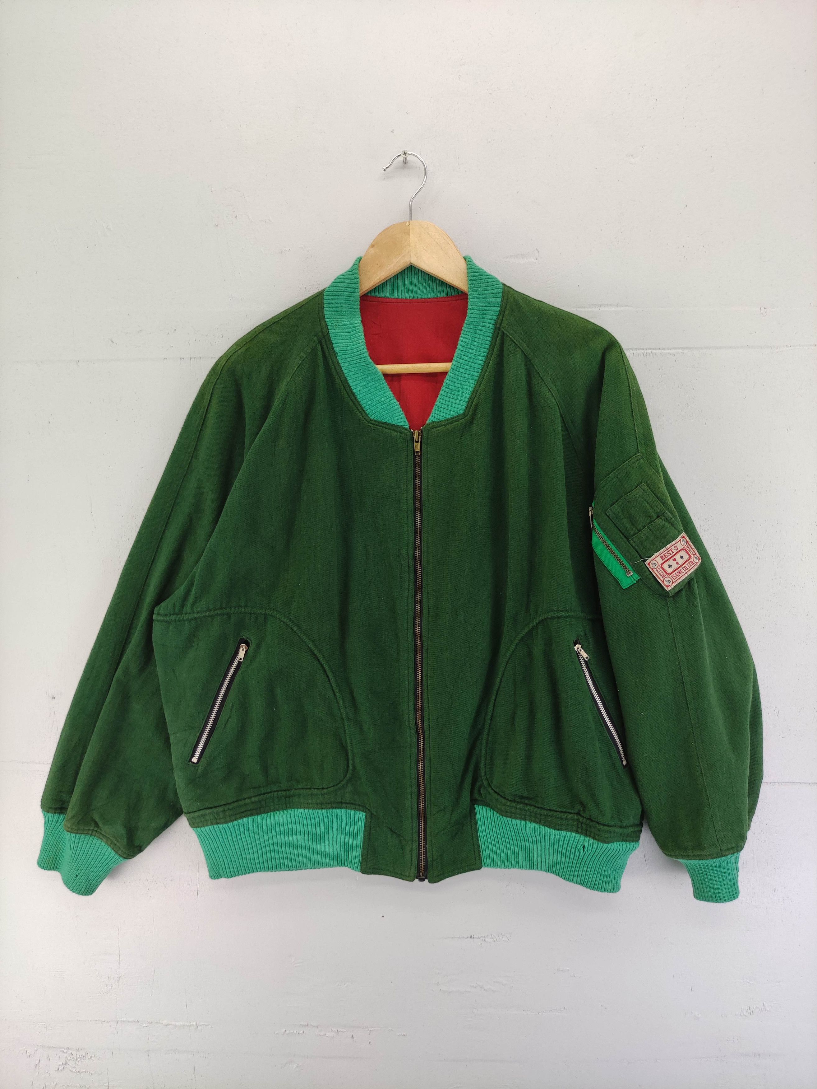 Japanese Brand Vintage Best.S By Isamu Varsity Bomber Jacket Zipper Size US L / EU 52-54 / 3 - 1 Thumbnail