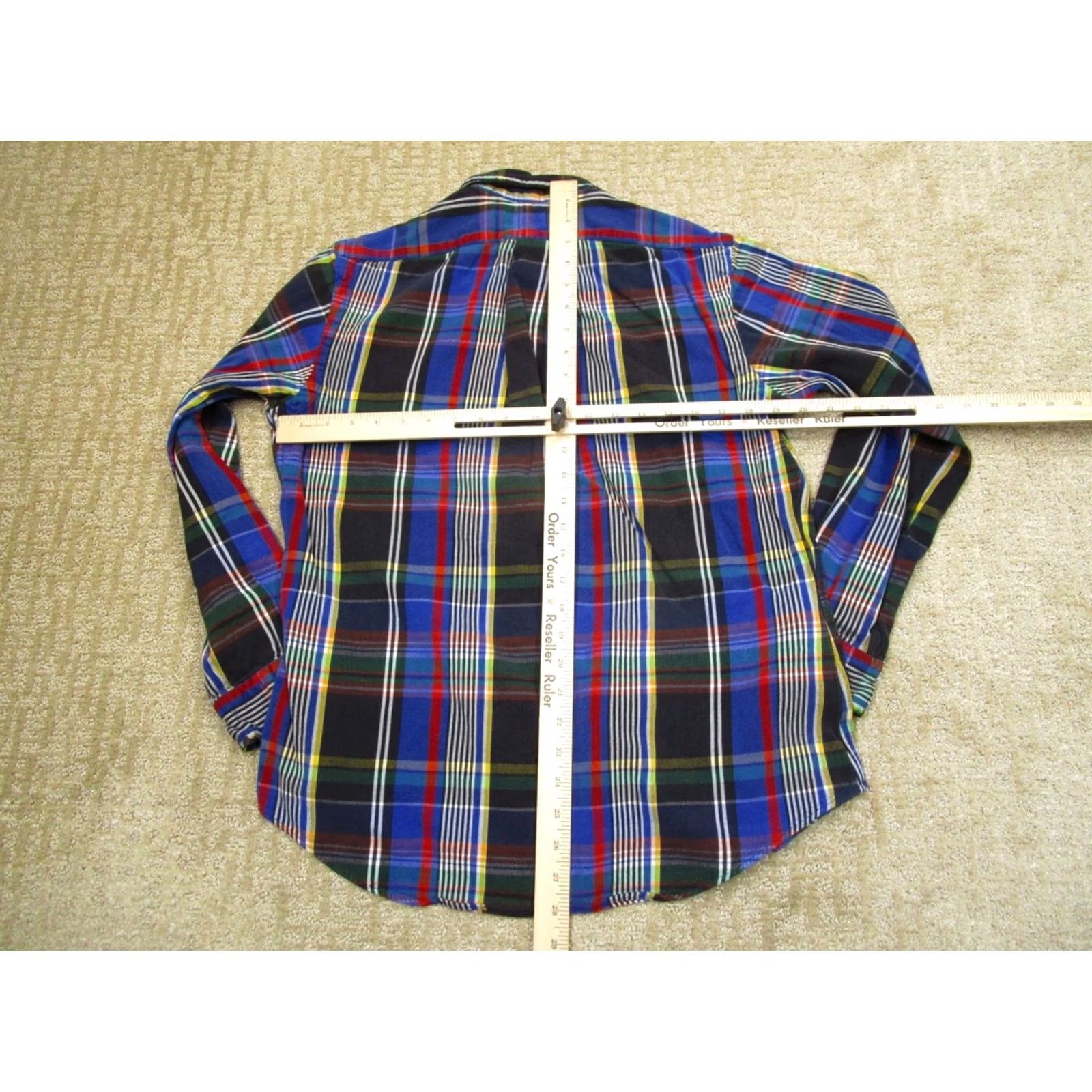 Ralph Lauren Ralph Lauren Shirt Men Medium Black Blue Plaid Twill Long Sleeve Button Down Size US M / EU 48-50 / 2 - 4 Thumbnail