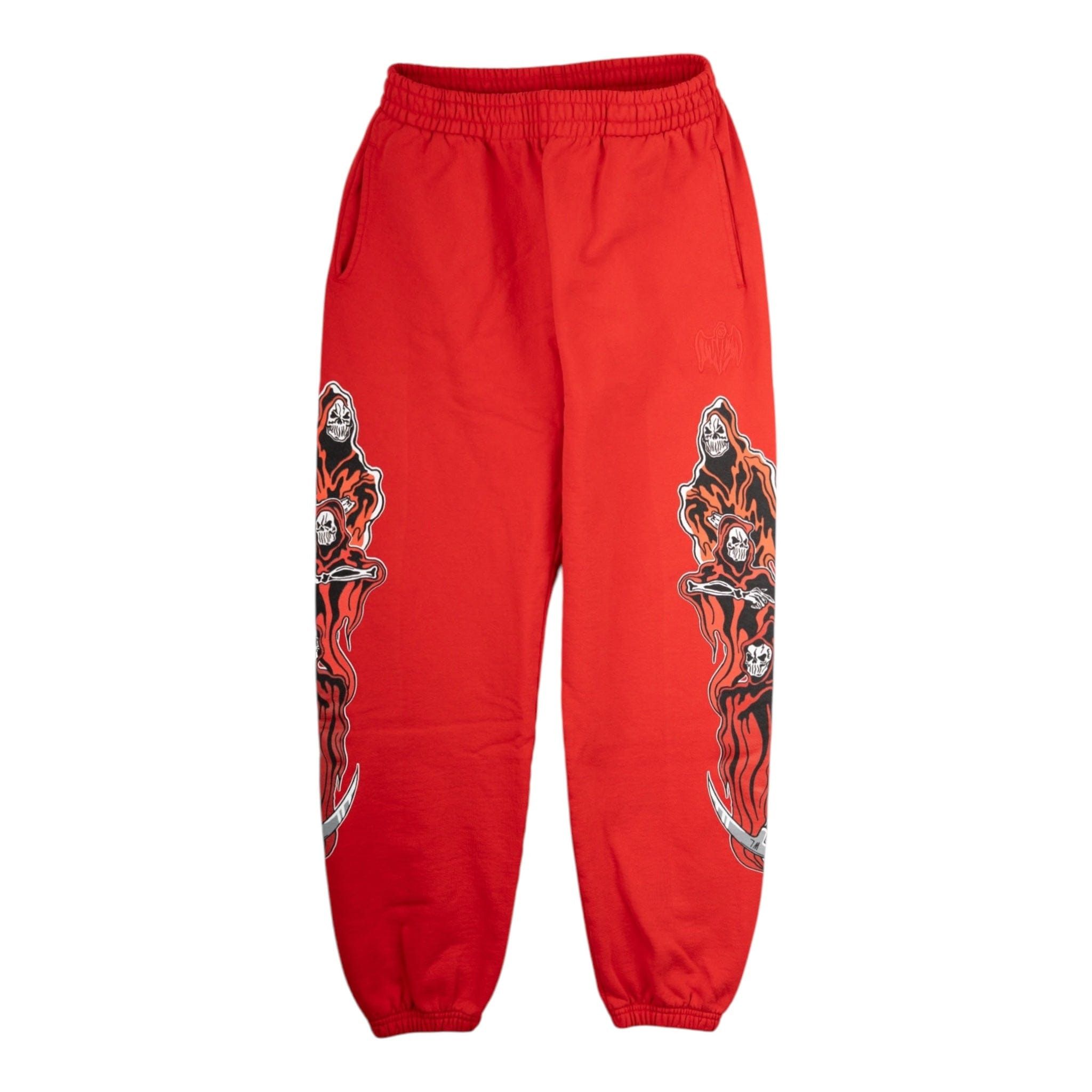 Three Reapers Valentine Sweatpants Red Multi