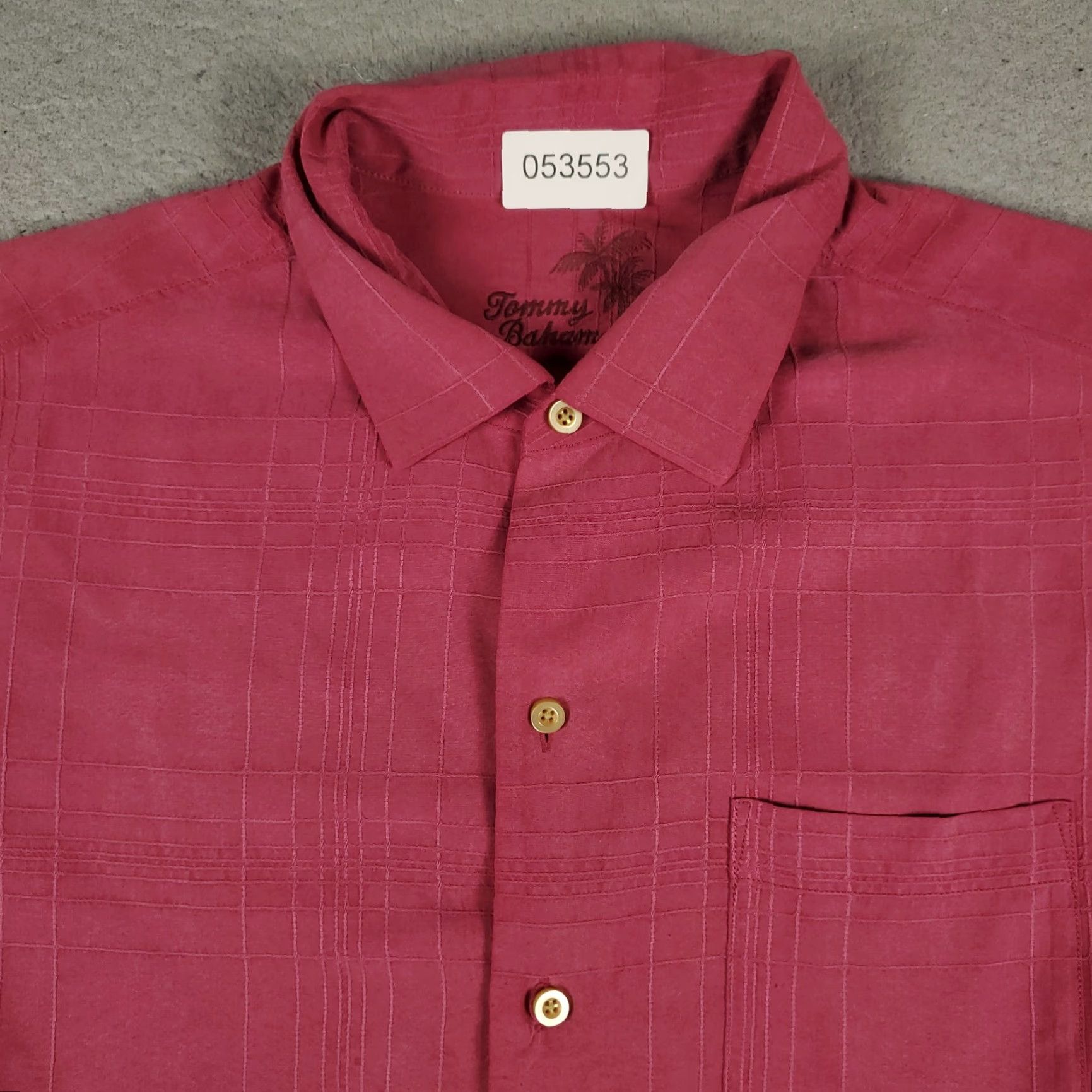Tommy Bahama Tommy Bahama Shirt Mens Large Pink Silk Hawaiian Button Up Short Sleeve Size US L / EU 52-54 / 3 - 2 Thumbnail