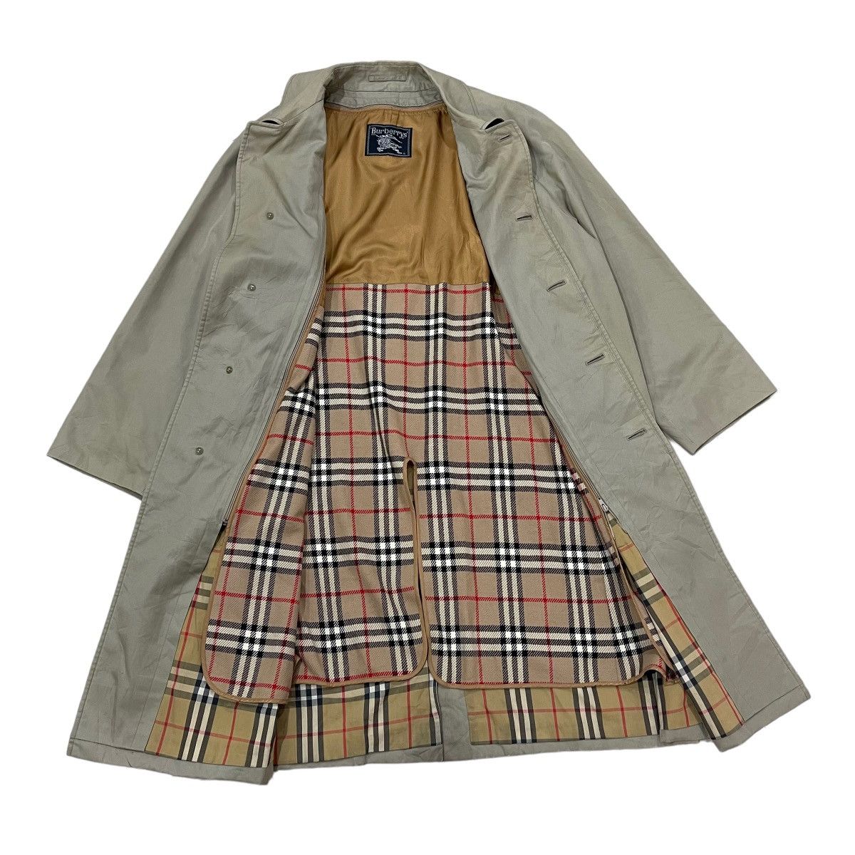 Burberry × Vintage Vintage 90s Burberrys Nova Check Overcoat Size US M / EU 48-50 / 2 - 8 Thumbnail