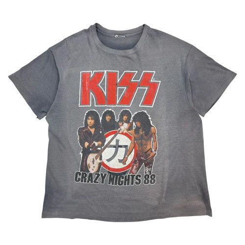 1988 Kiss Crazy Nights ‘88 Tee Faded Black