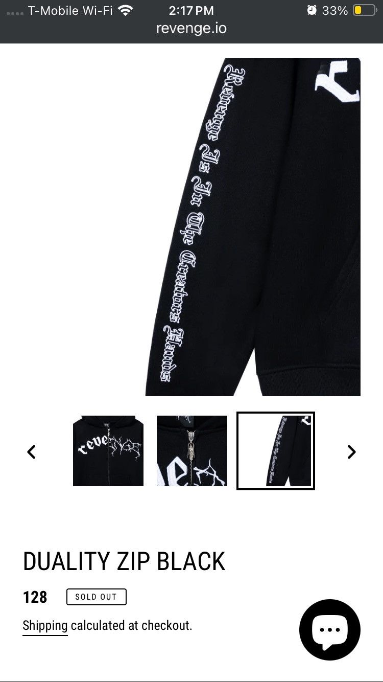 Revenge Revenge DUALITY Zip Up Black Size US S / EU 44-46 / 1 - 5 Thumbnail