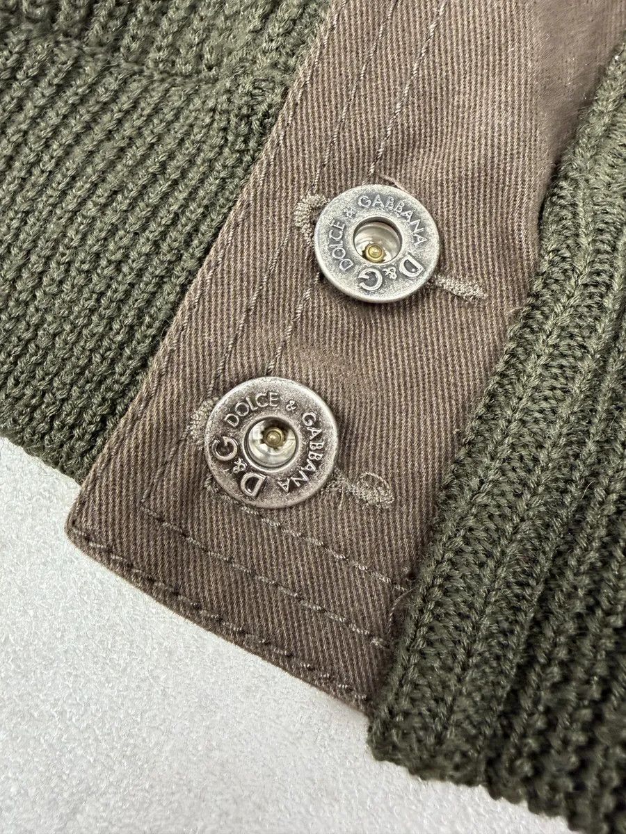 Dolce & Gabbana 2000s Dolce & Gabbana Military Green Two Tone Cargo Zip-up Sweater Size US M / EU 48-50 / 2 - 10 Thumbnail