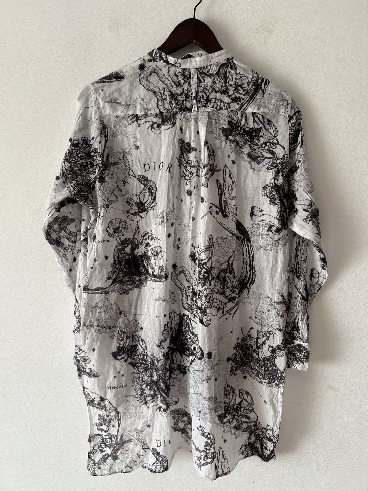 Dior 🔥🔥 Christian Dior White Zodiac Blouse Size M / US 6-8 / IT 42-44 - 2 Thumbnail