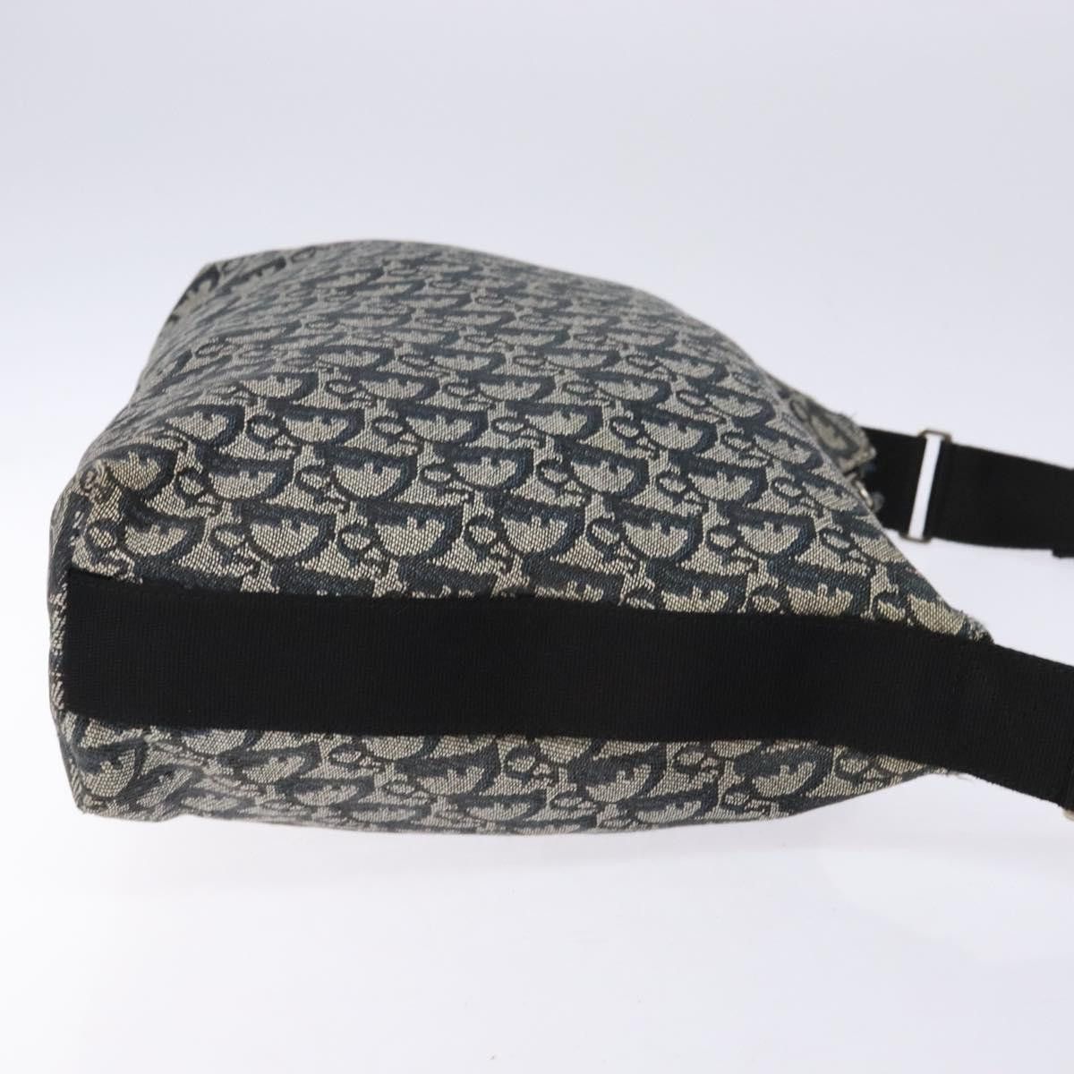Dior DIOR Trotter Canvas Shoulder Bag Navy Silver Size ONE SIZE - 4 Thumbnail