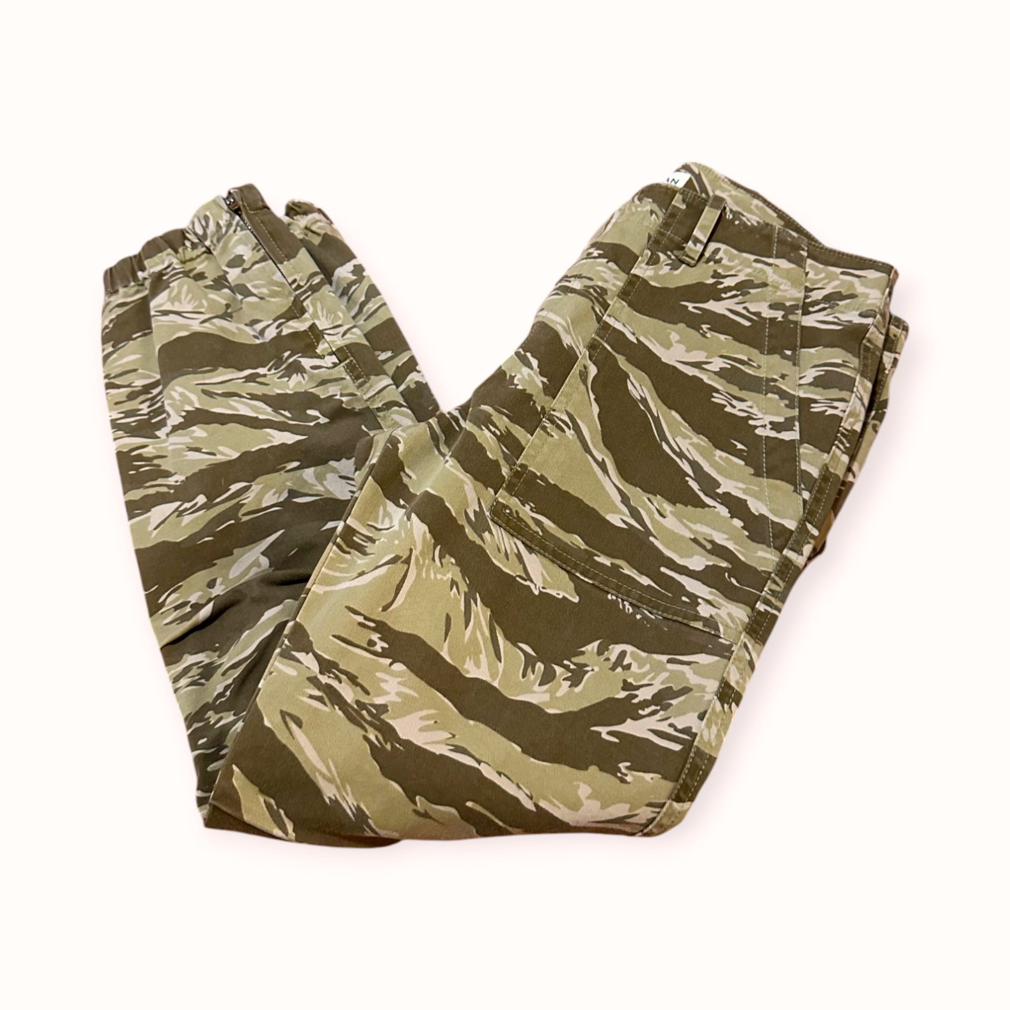Nili Lotan Nili Lotan Cropped French Military Pant, Khaki Tiger Camo, S Size 28" / US 6 / IT 42 - 3 Thumbnail