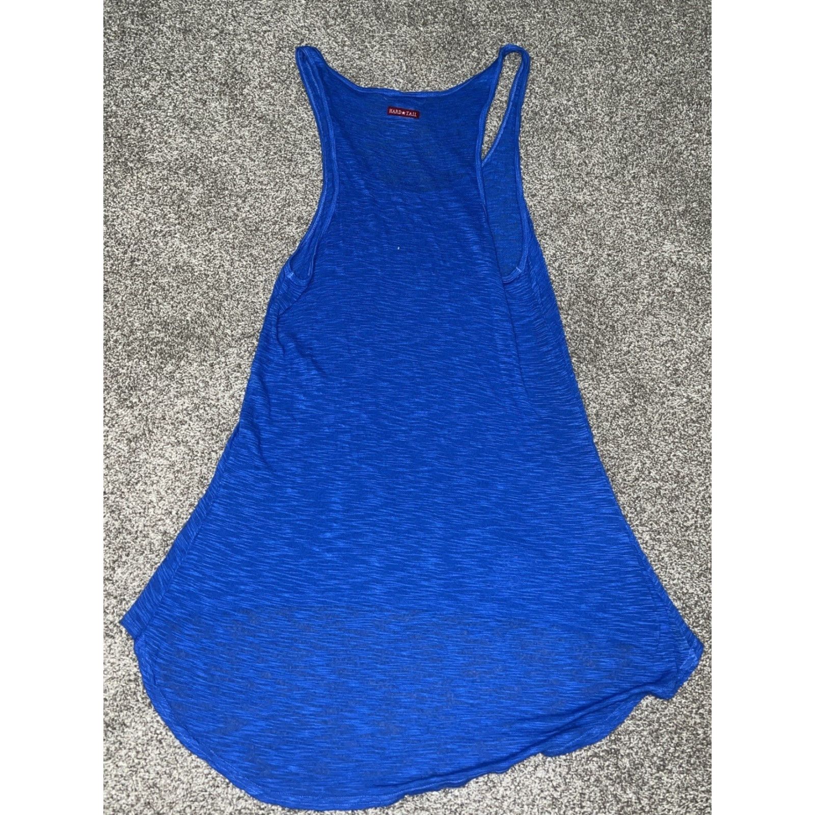Hard Tail VINTAGE Hard Tail Women's Casual Dress Midi Rayon Blue Medium Tank Dress Size M / US 6-8 / IT 42-44 - 3 Thumbnail