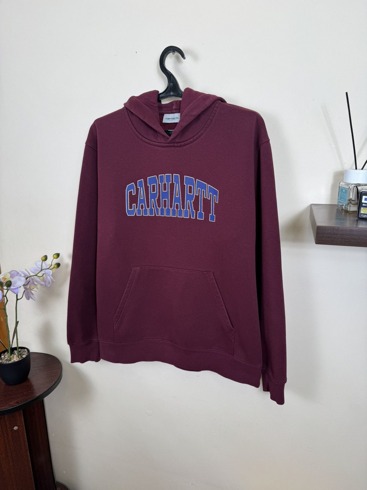 Carhartt Wip Carhartt WIP Hoodie Hooded Theory Sweat Burgundy Sz XL Size US XL / EU 56 / 4 - 8 Thumbnail
