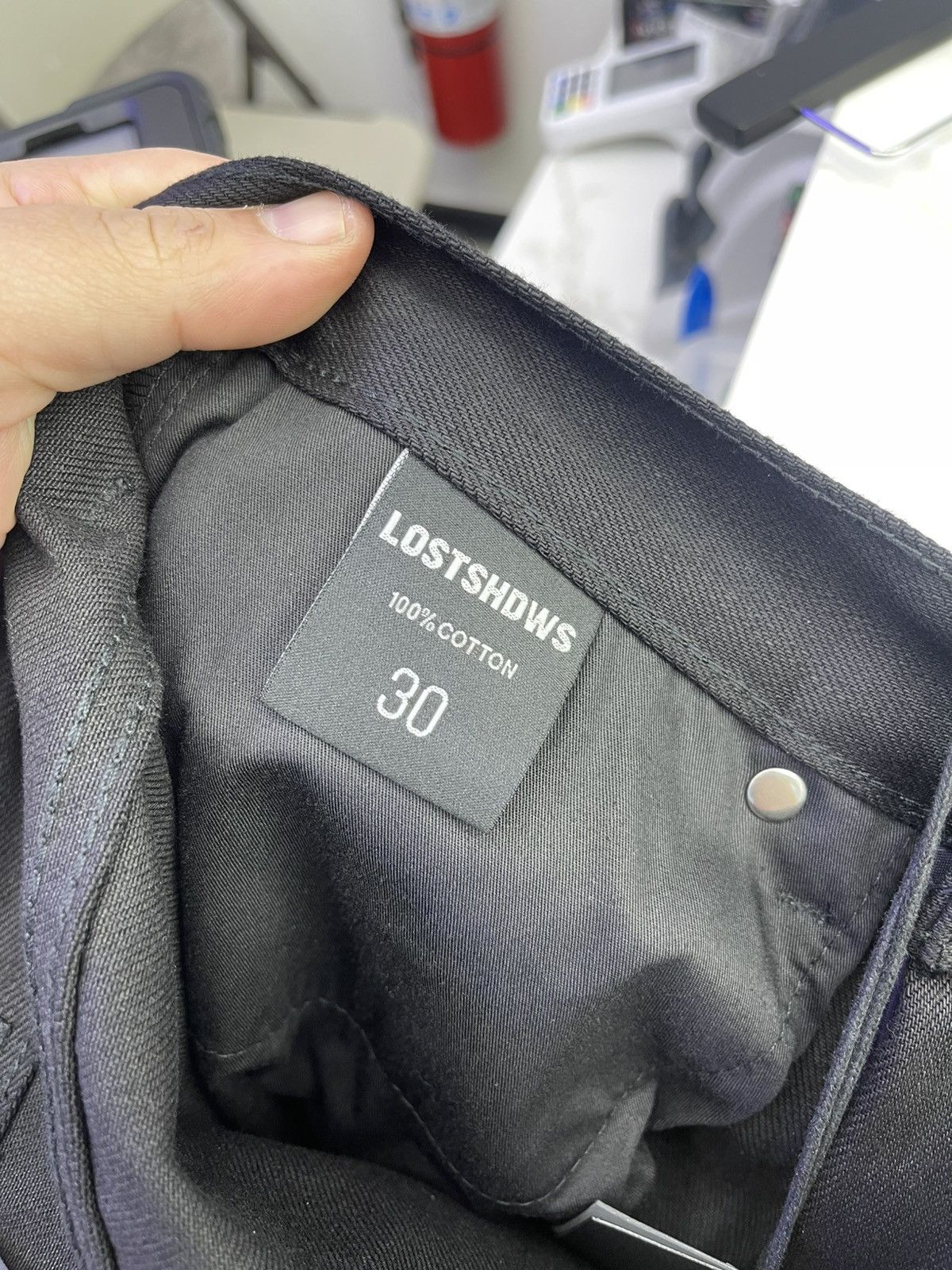 LOSTSHDWS Lost Shdws Denim jeans ( black/cream) Size US 30 / EU 46 - 4 Thumbnail