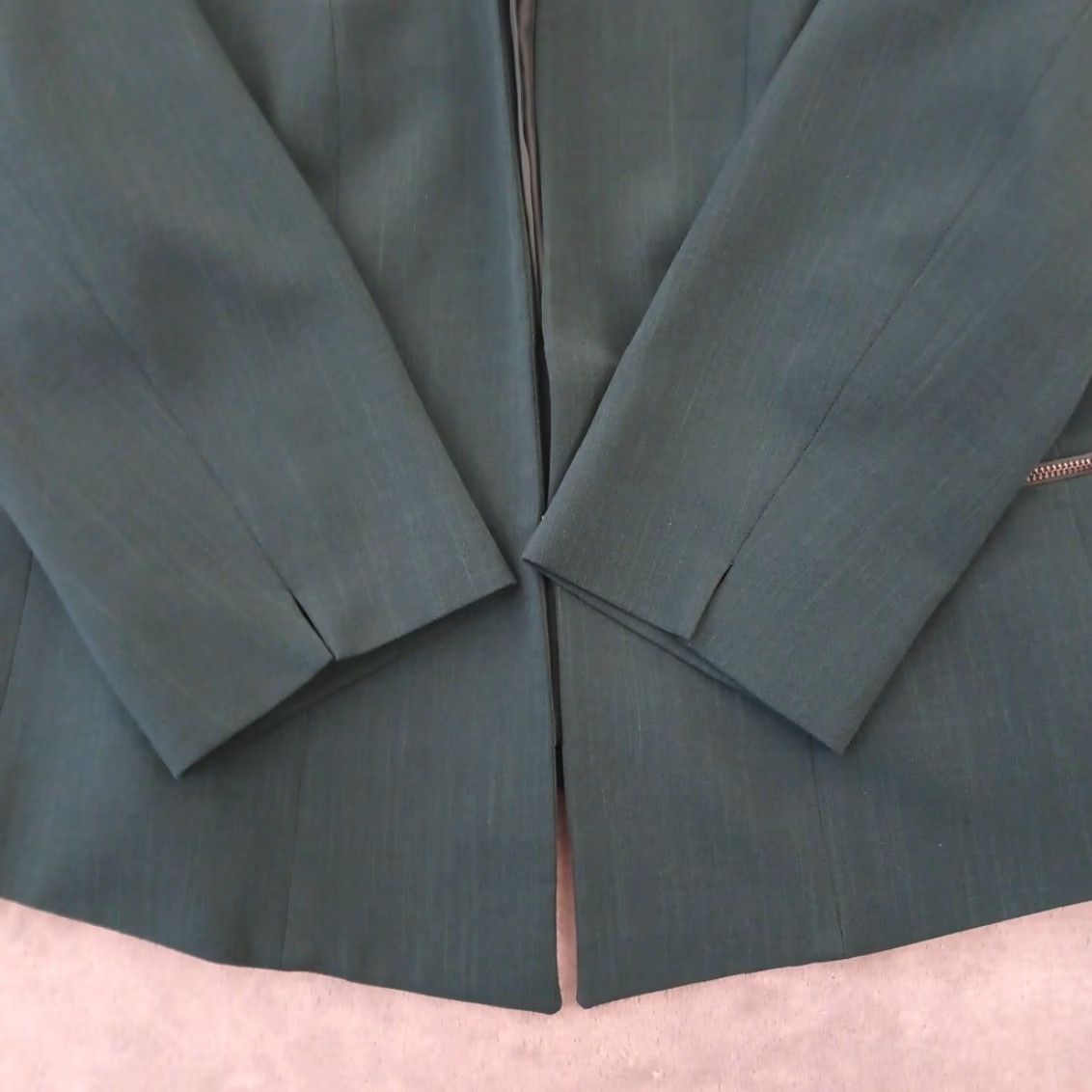 Kasper Kasper Blazer Womens Size 12 Green Long Sleeve Lined Pockets Shawl Lapel Cardigan/Jacket Blazer Shirt? Size XL / US 12-14 / IT 48-50 - 5 Thumbnail