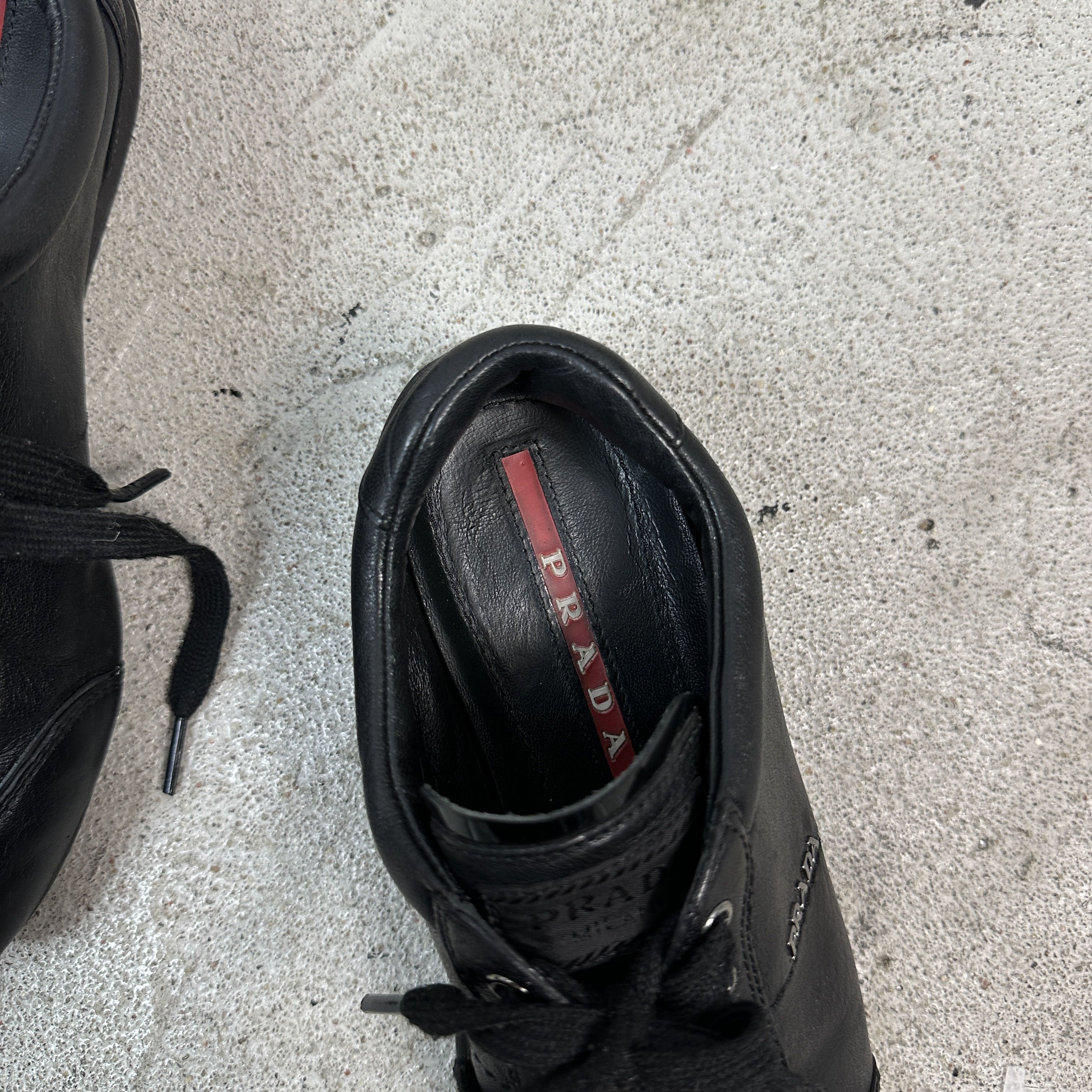 Prada × Vintage Vintage Avant garde Casual Y2K Prada Tainers Leather Shoes Size US 6.5 / IT 36.5 - 7 Thumbnail