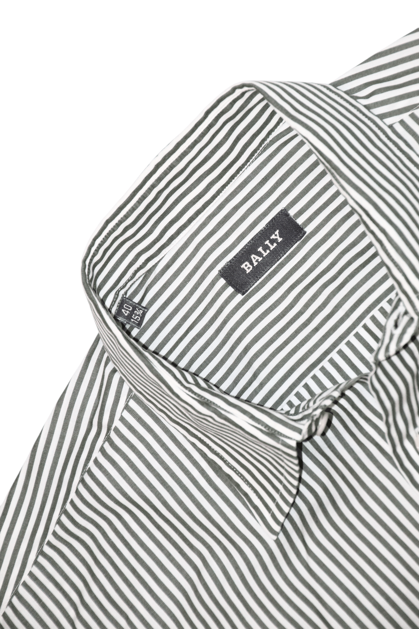 Bally Bally Asoni/SA fabric Regular Fit Striped Poplin Dress Shirt Size US L / EU 52-54 / 3 - 2 Thumbnail