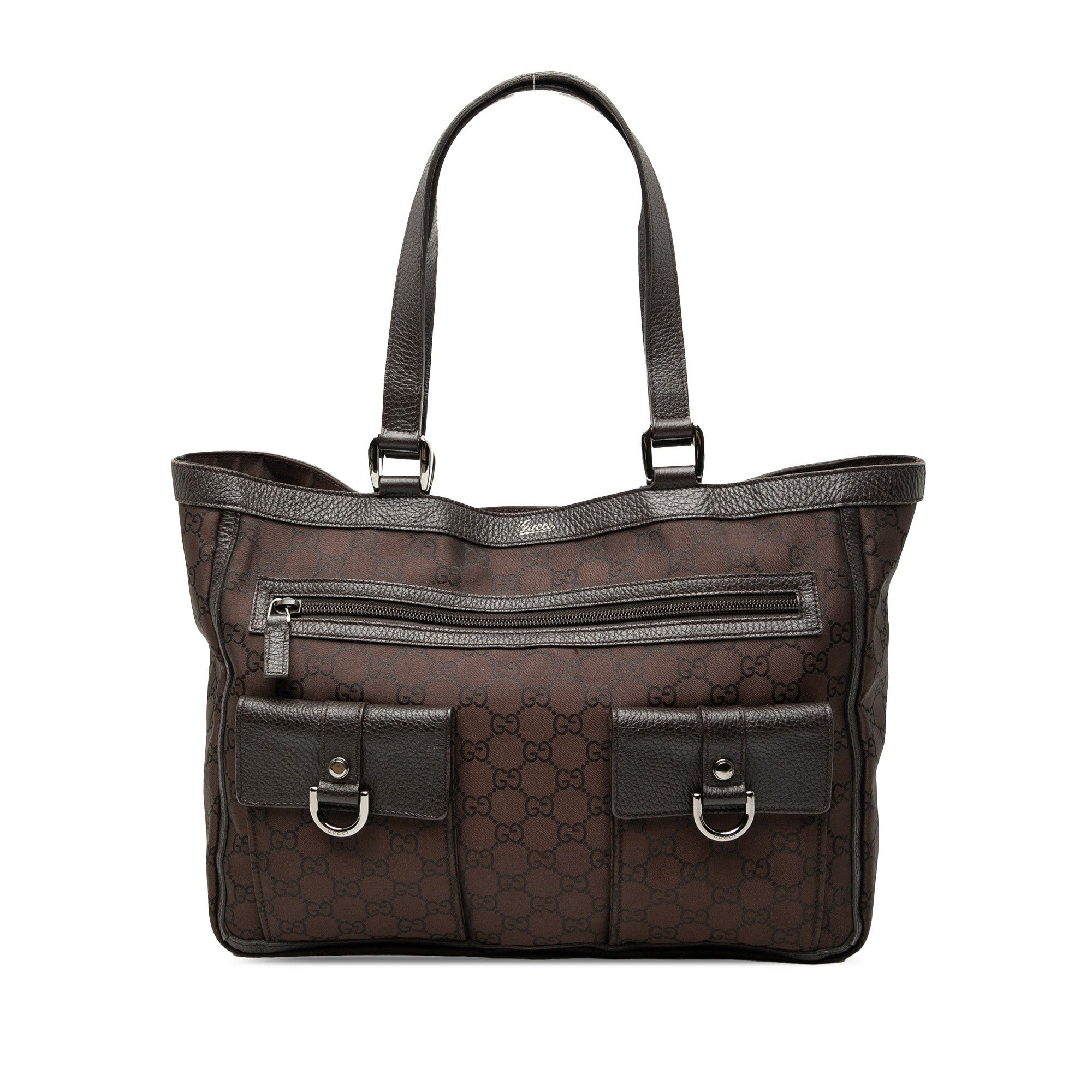 GG Nylon Abbey D Ring Pocket Tote