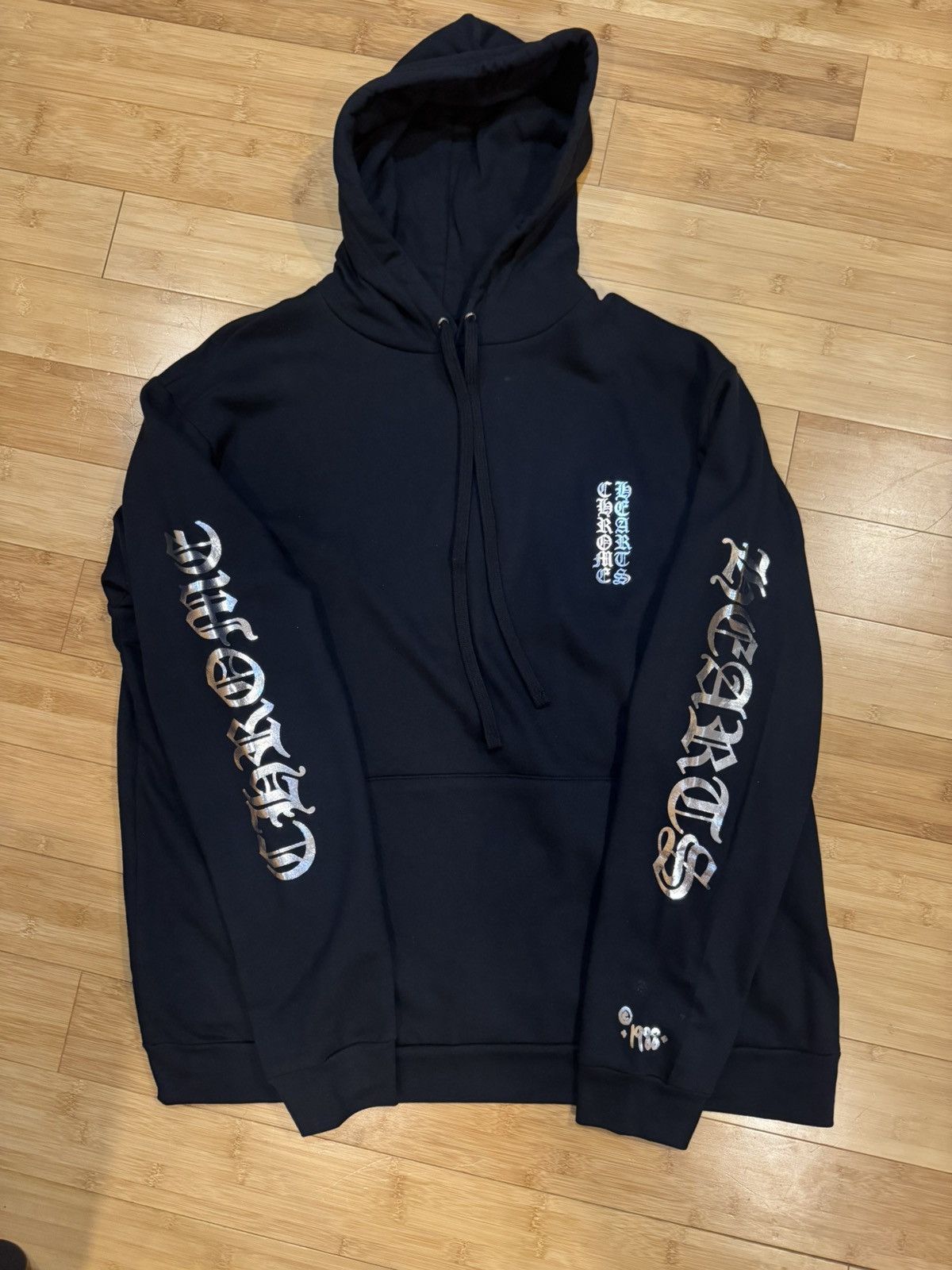 クロムハーツ パーカー 1988HOODIE Buy Chrome Hearts 1988 Hoodie 'Black/Silver' - 1383 1000001066H