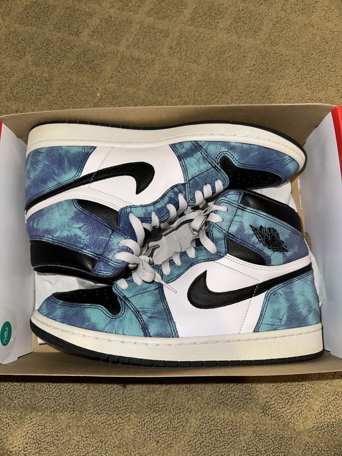 Jordan Brand × Nike Jordan 1 high “tie dye” used Size US 12 / IT 42 - 2 Thumbnail