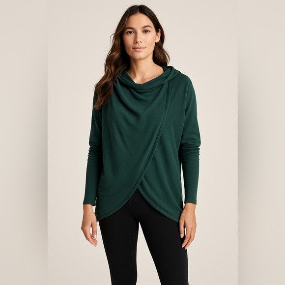 Athleta Athleta Purana Wrap Sweatshirt Hoodie Green Size M Size M / US 6-8 / IT 42-44 - 1 Thumbnail