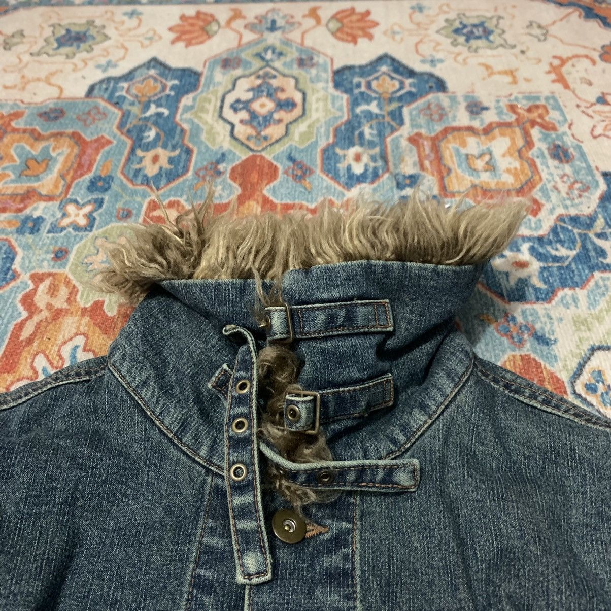 If Six Was Nine Vkei Luiez faux fur denim jacket ifsixwasnine Lgb kmrii Size US M / EU 48-50 / 2 - 3 Thumbnail