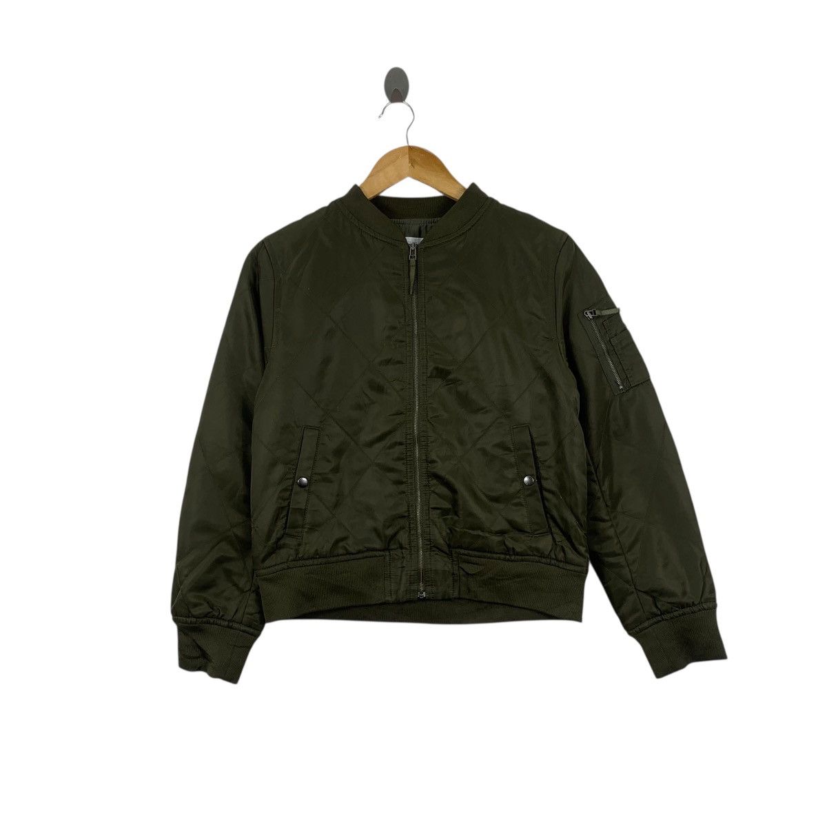 Vintage Vintage PLST JAPAN MA-1 Flight Bomber Quilted Jacket Outdoor Size L / US 10 / IT 46 - 1 Thumbnail