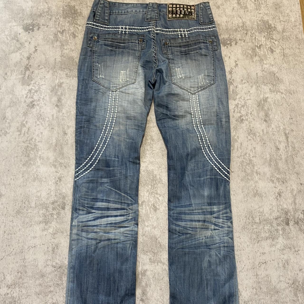 Other Blue and white embroidered denim jeans #denim Rap Size US S / EU 44-46 / 1 - 2 Thumbnail