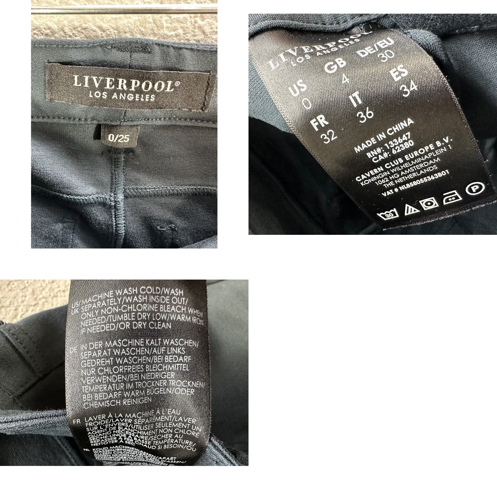 Vintage VINTAGE Liverpool Los Angeles Women's Slim Ankle Pants 0/25 Greenish Black Size 0 Slimming Womens Size 25" / US 0 / IT 36 - 8 Thumbnail