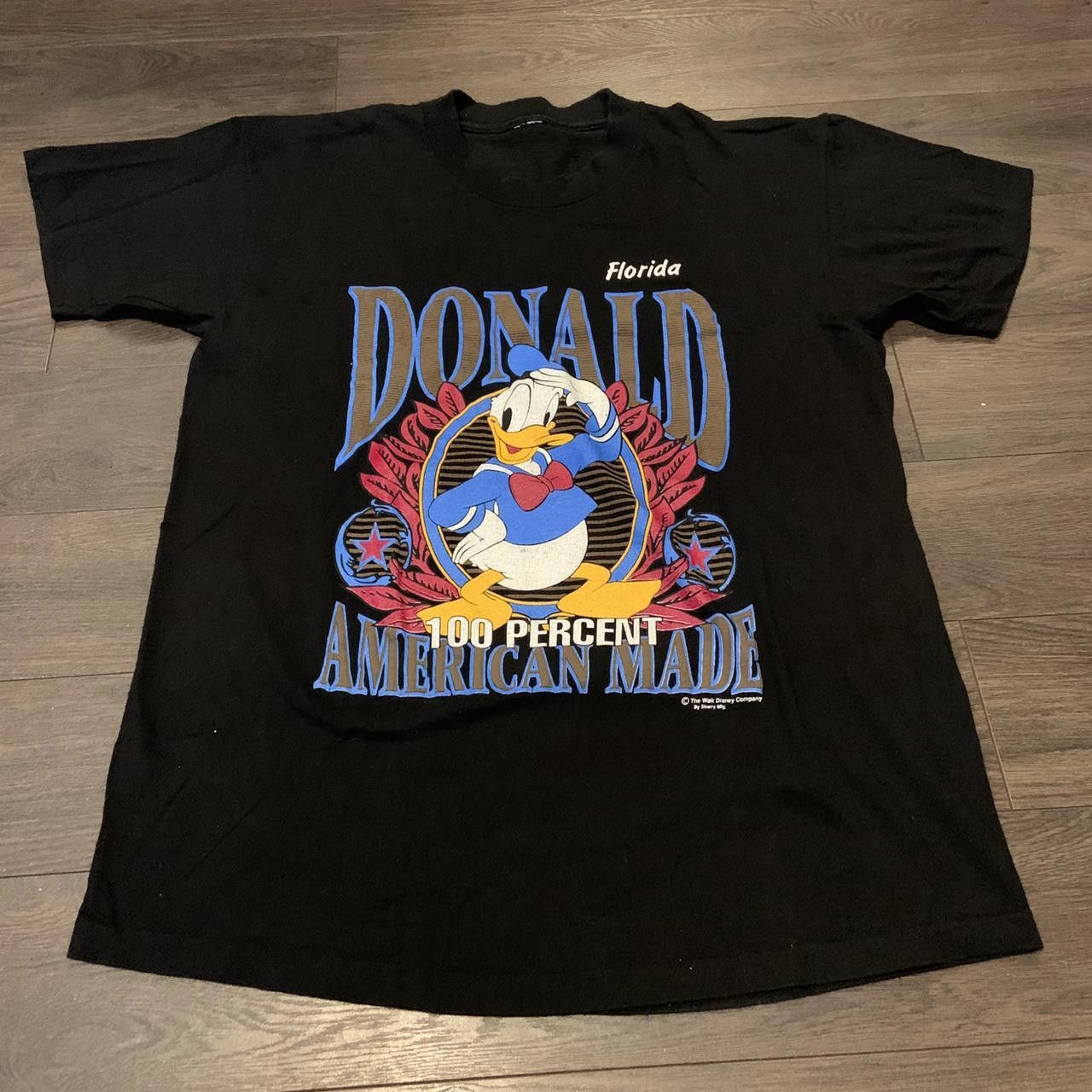 Designer Vintage Donald Duck 100 Percent American Made T Shirt Size US L / EU 52-54 / 3 - 2 Thumbnail