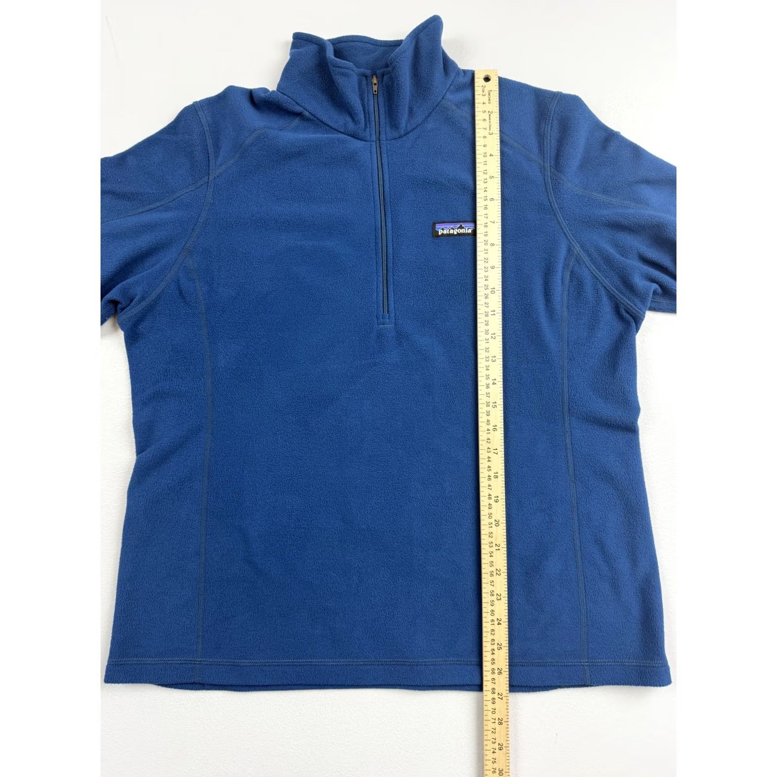Patagonia Patagonia Sweatshirt XL Mens Blue 1/4 Zip Fleece Mock Neck Logo Pullover Size US XL / EU 56 / 4 - 4 Thumbnail
