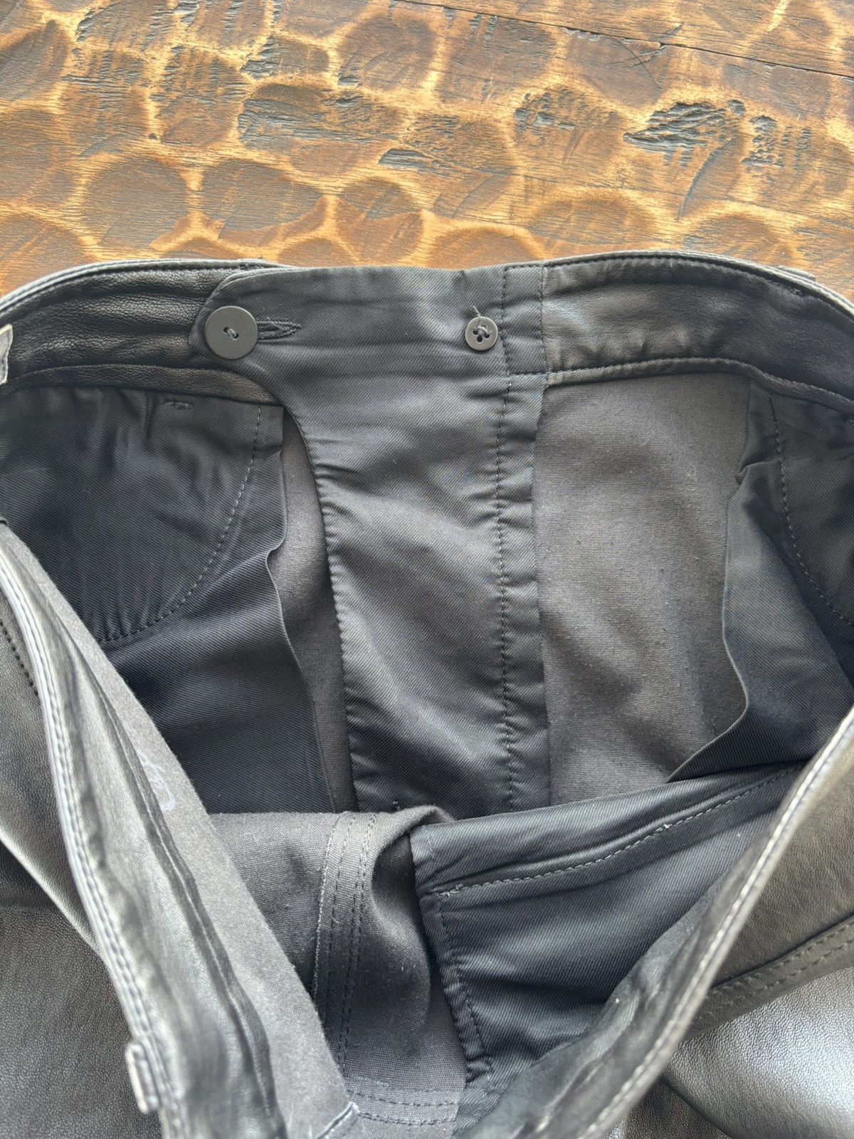 Ann Demeulemeester Ann Demeulemeester Leather Pants Size US 33 - 9 Thumbnail