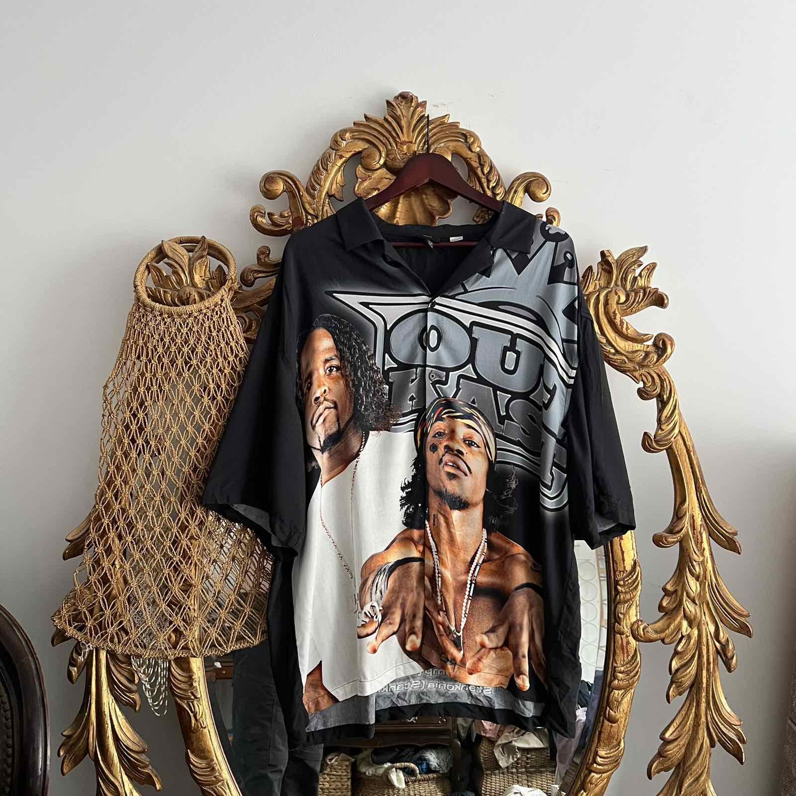 Band Tees Outkast Hawaiian Shirt Tee full print vintage merch band Size US XL / EU 56 / 4 - 1 Thumbnail