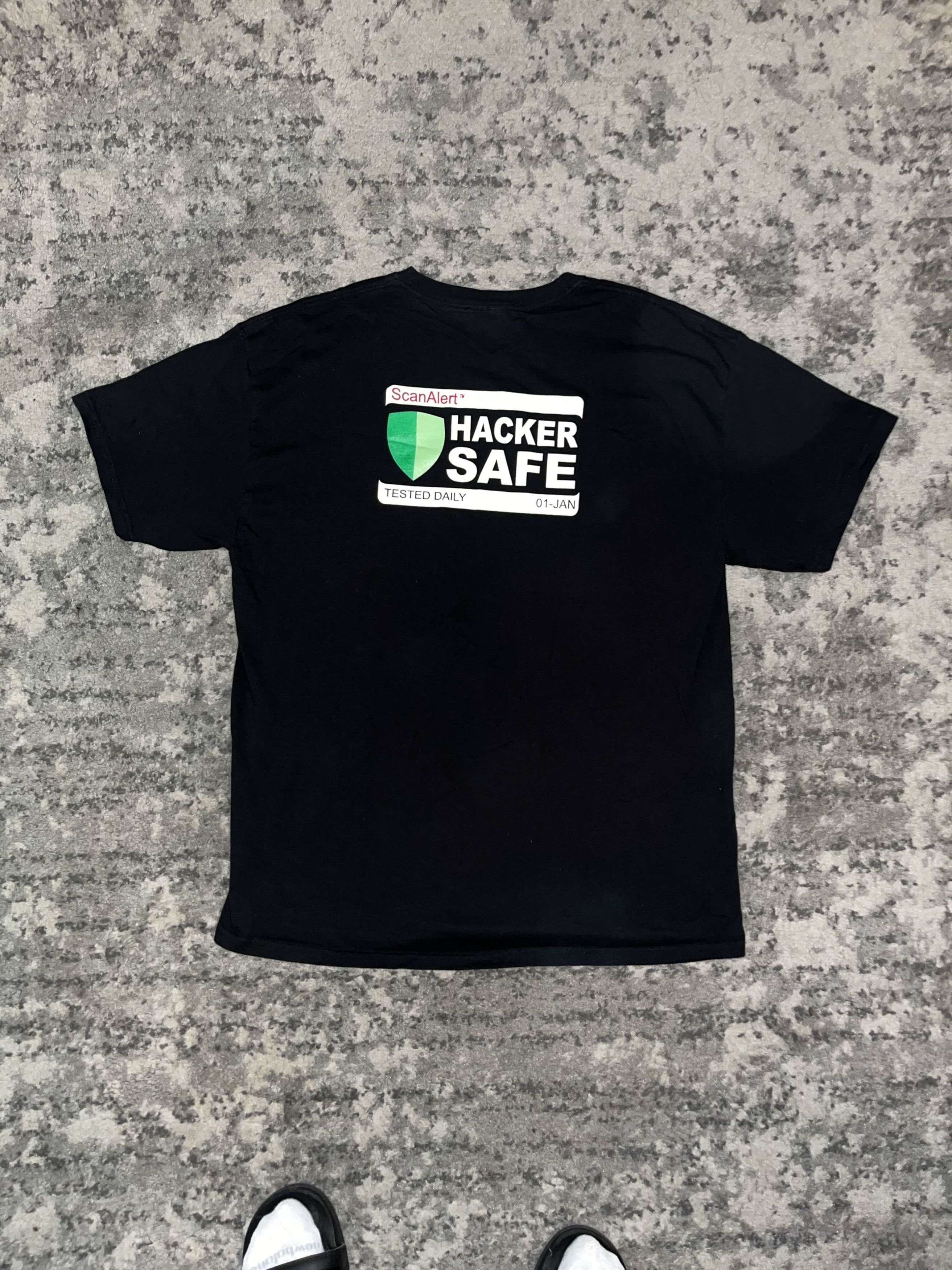 Vintage Y2K ScanAlert Hacker Safe Promo Shirt Size US XL / EU 56 / 4 - 1 Thumbnail