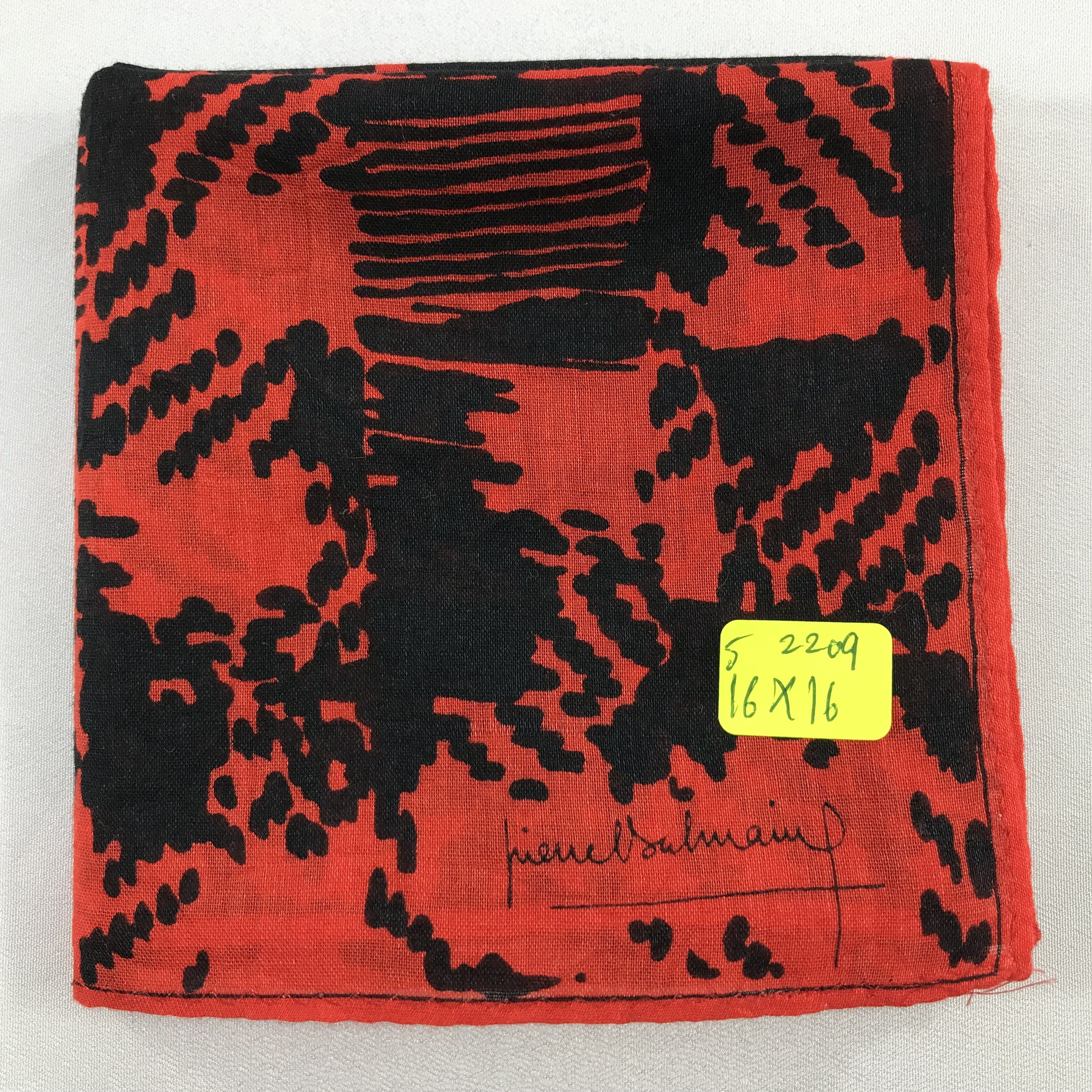 Pierre Balmain × Vintage Pierre Balmain Bandana / Handkerchief / Neckerchief -S2209 Size ONE SIZE - 5 Thumbnail