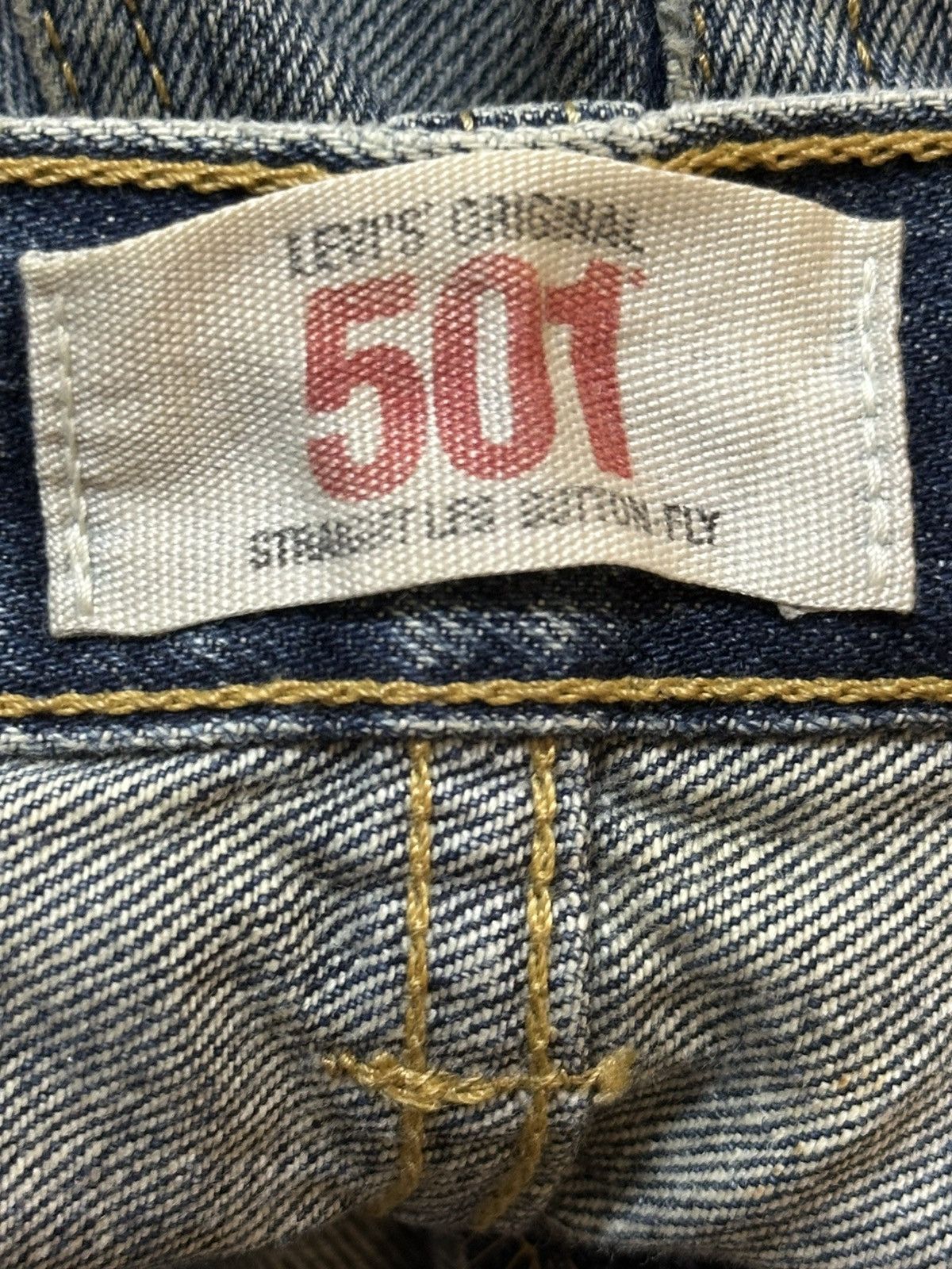 Levi's Vintage Levis 501 Blue Faded Wash Distressed Style Jeans Size US 30 / EU 46 - 10 Thumbnail