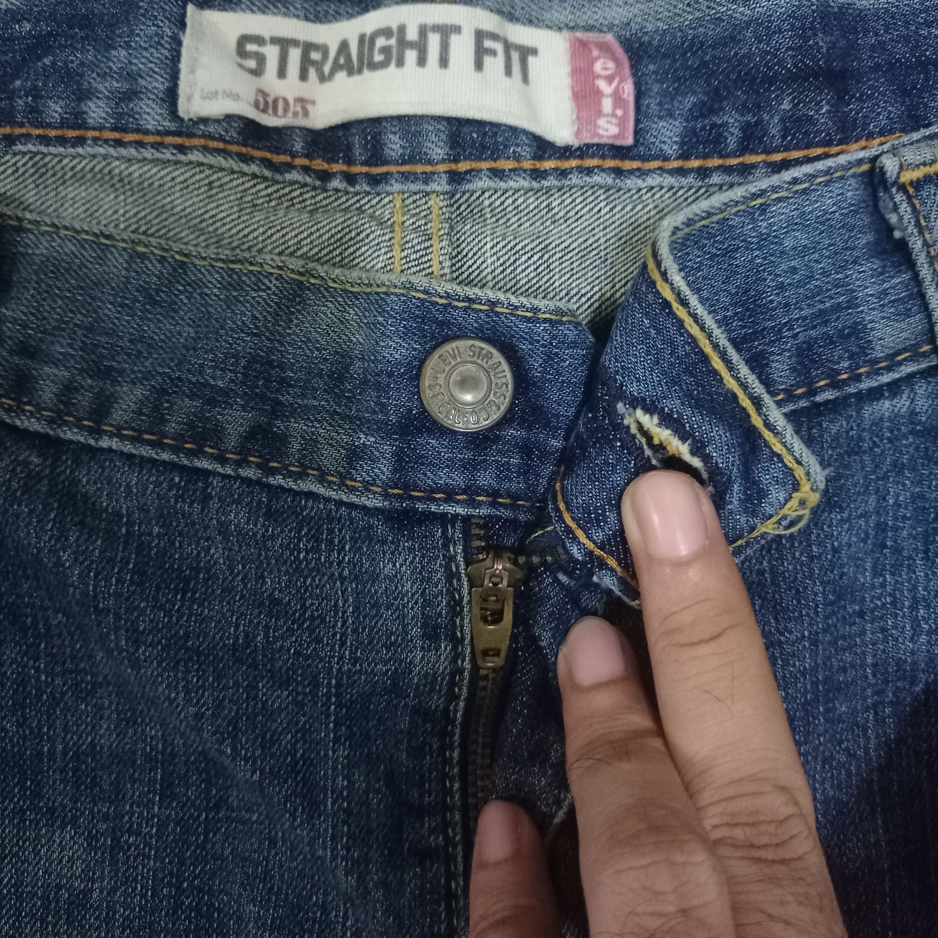 Levi's × Levi's Vintage Clothing Vintage 90s Levis 505 Baggy Blue Wash Wide Jeans Size US 41 - 3 Thumbnail