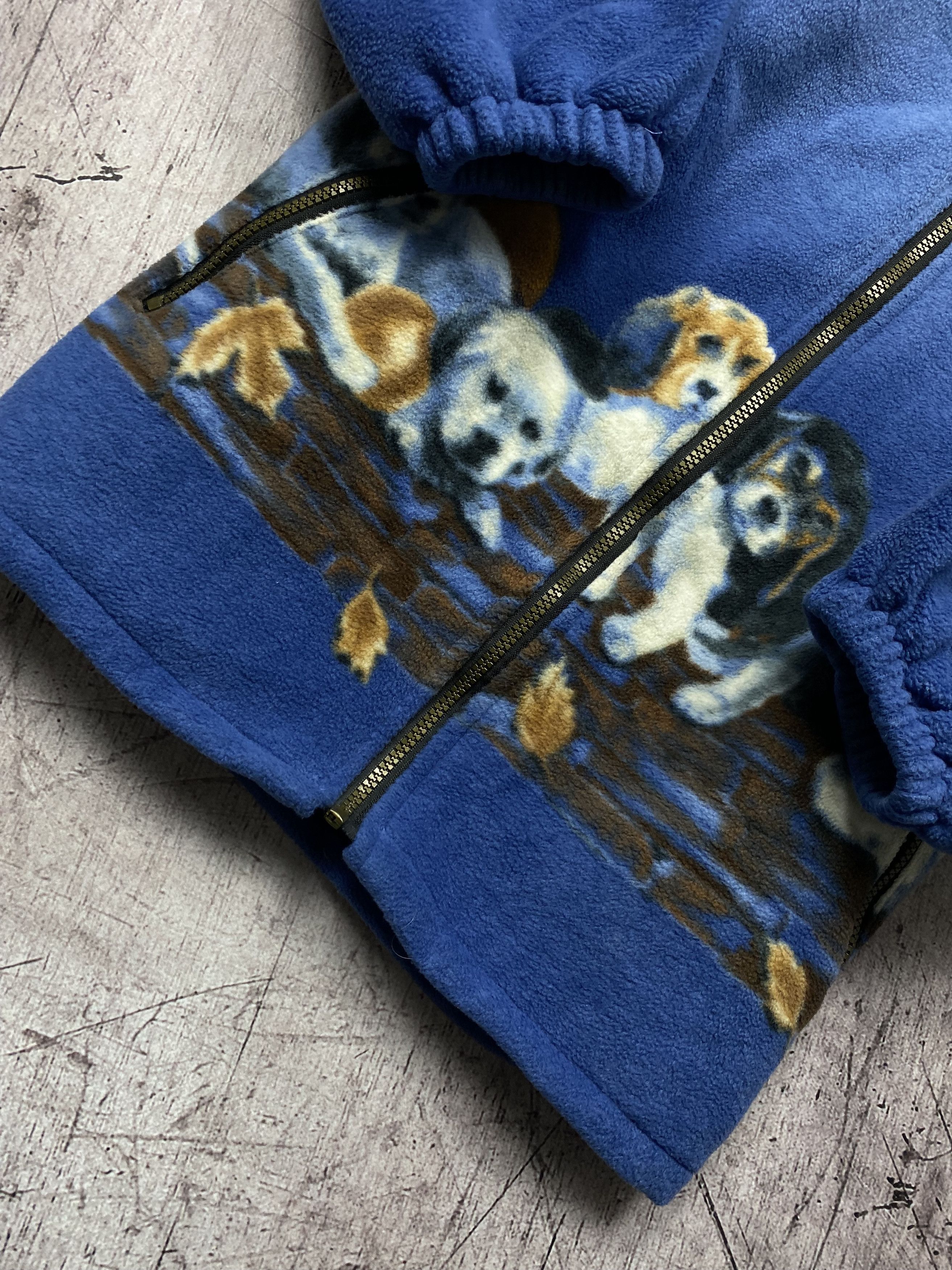 Vintage Vintage Animal Fleece Jacket y2k Dog Size US L / EU 52-54 / 3 - 3 Thumbnail