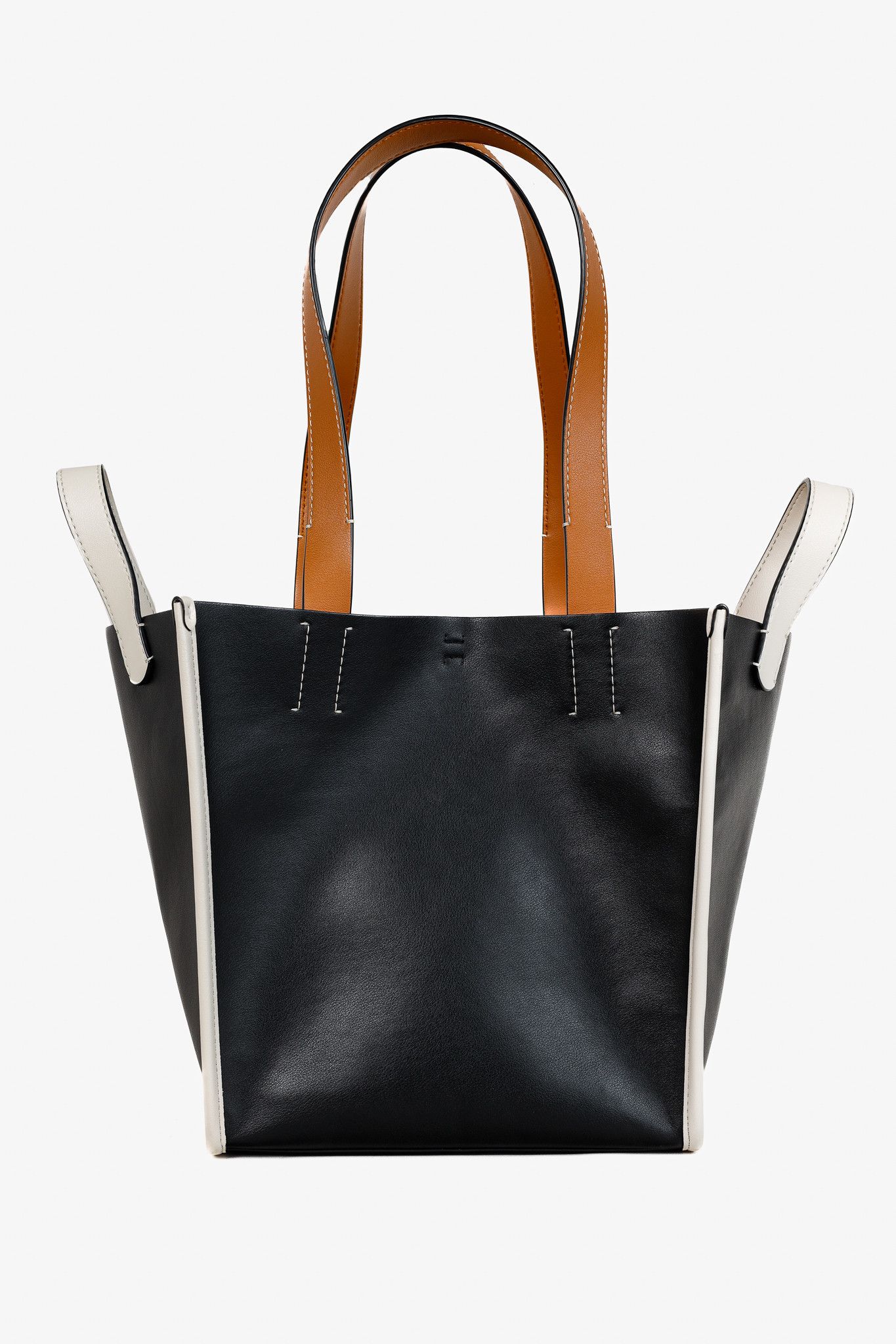 Proenza Schouler White Label Proenza Schouler White Label Large Mercer Black Leather Tote Size ONE SIZE - 4 Thumbnail