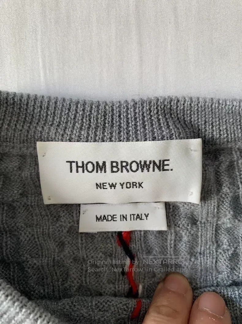 Thom Browne Thom Browne Dog Coarse Grey Knit Sweater Size XS / US 0-2 / IT 36-38 - 8 Thumbnail