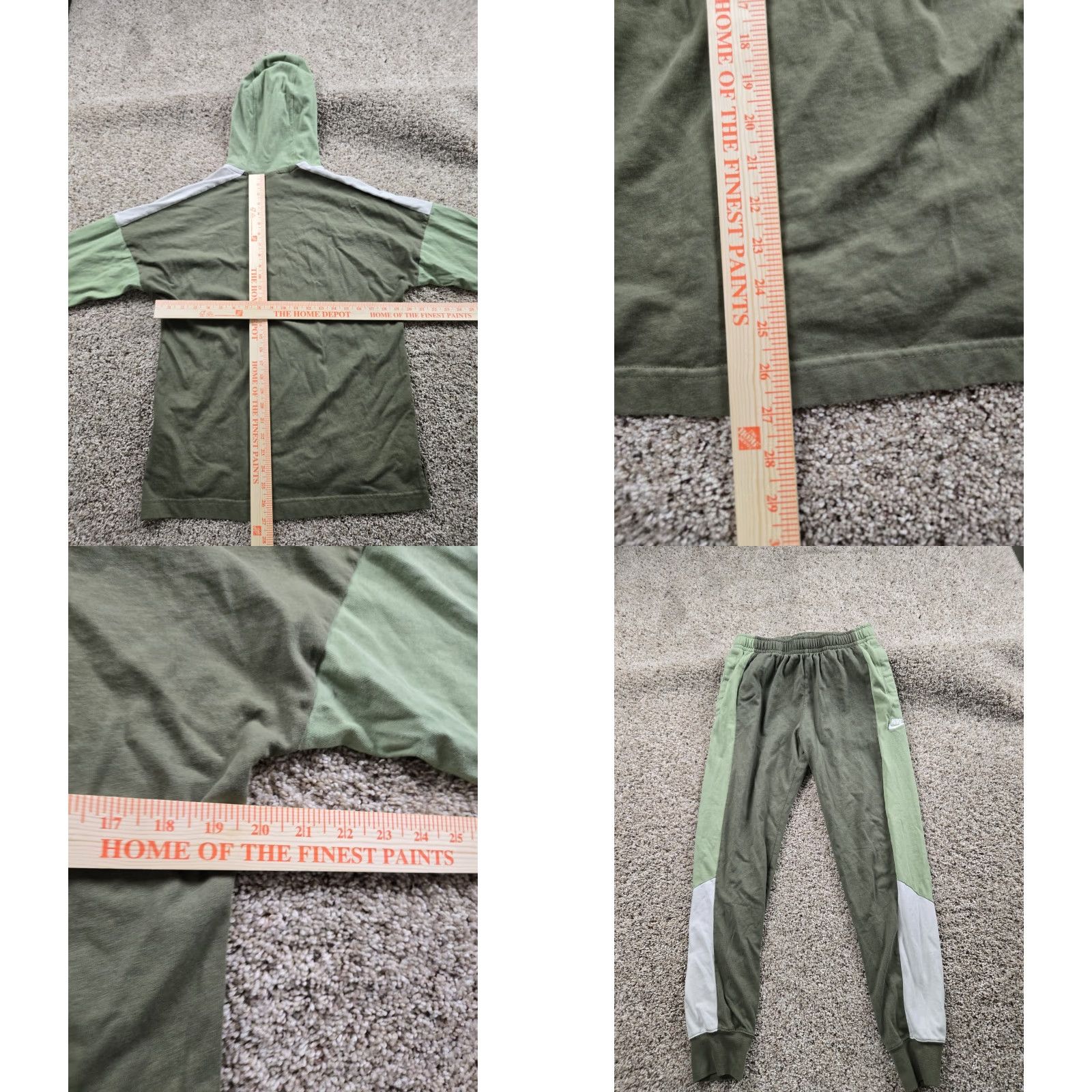 Nike Nike Tracksuit Small Mens Green Pullover Cotton Tapered Leg Pockets Track Jacket Track Pants 2 Piece Zipper Embroidered Logo Size US S / EU 44-46 / 1 - 8 Thumbnail
