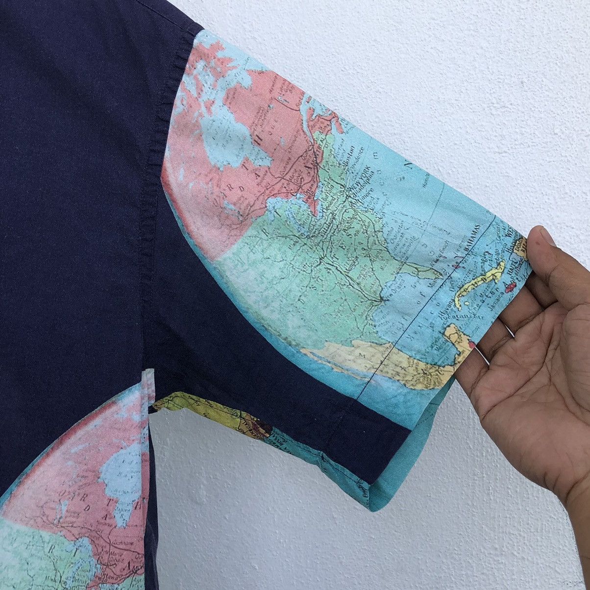 Paul Smith Paul Smith shirt Short Sleeve Globe Pattern World Map 🇮🇹 Size US M / EU 48-50 / 2 - 5 Thumbnail