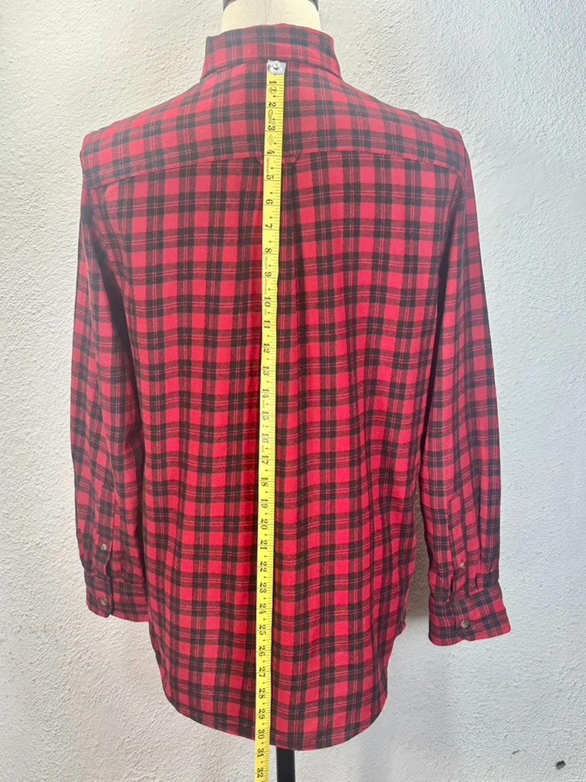 Chaps Chaps Men's Small Red Brushed Flanned Button Down Shirt Size US S / EU 44-46 / 1 - 5 Thumbnail