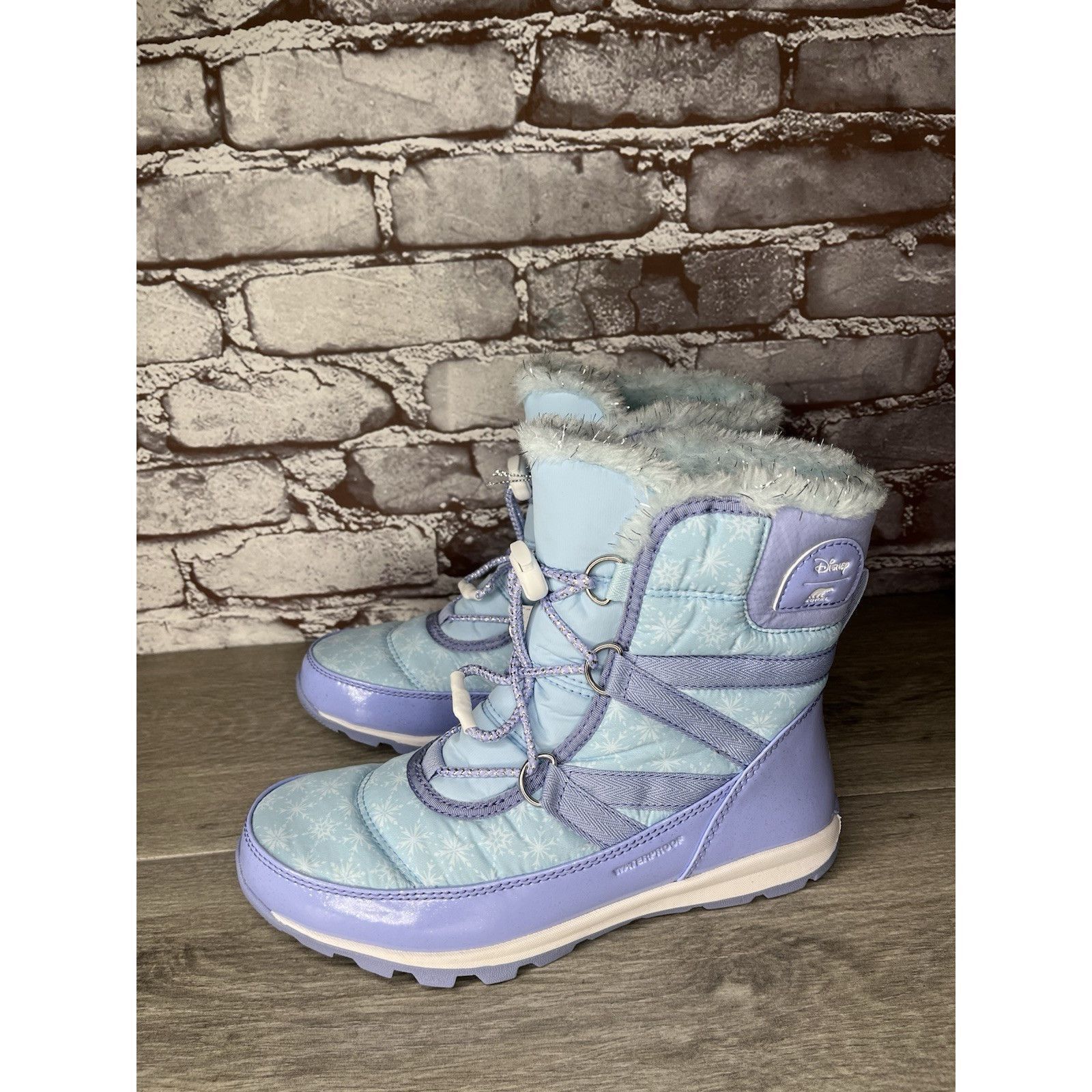 SOREL Disney X Sorel Z52113 Blue Whitney Short Frozen 2 Elsa Snow Size US 5 / IT 35 - 11 Thumbnail