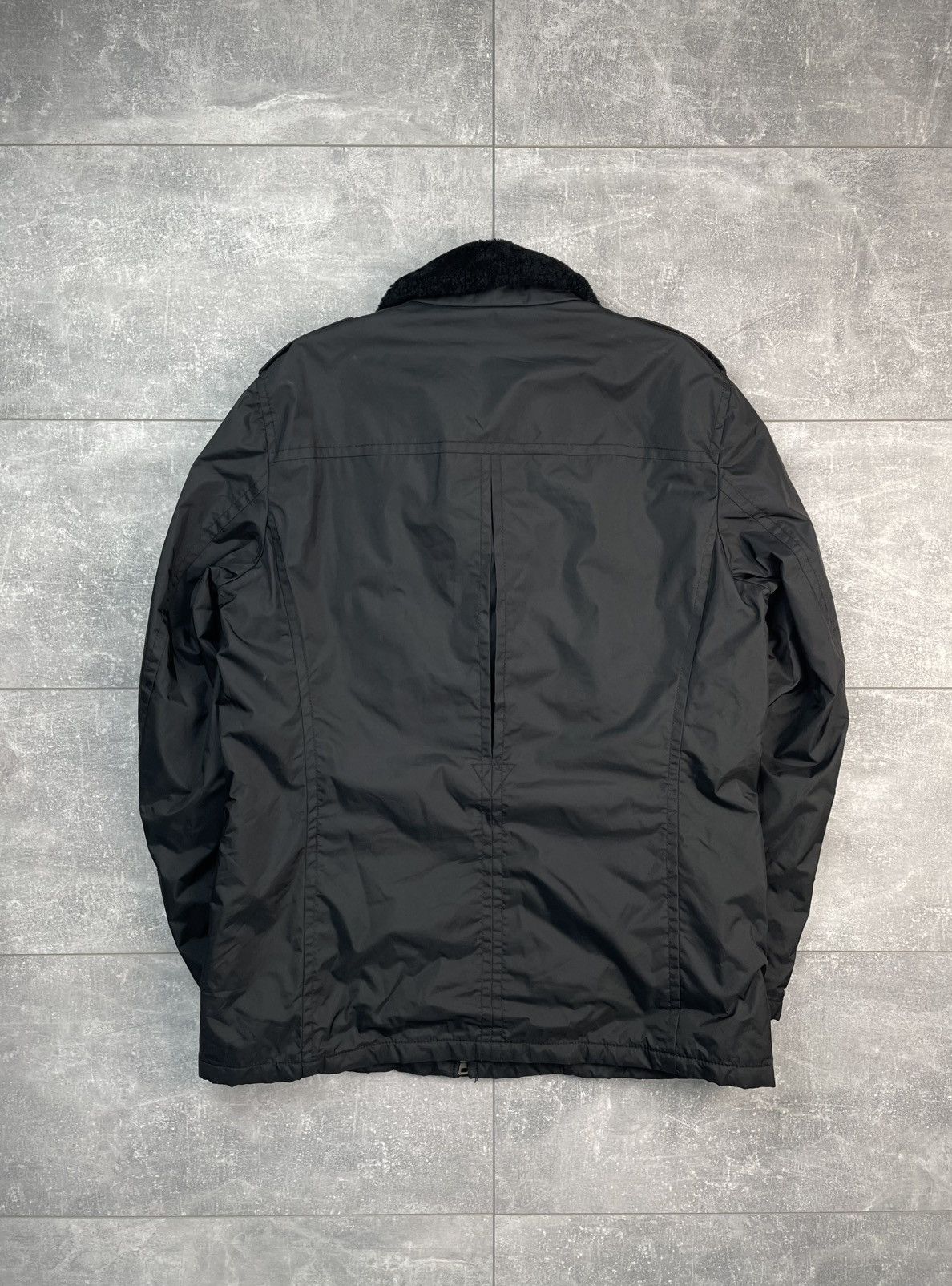 Prada Prada Shearling Collar Flight Jacket Black Tab Size US L / EU 52-54 / 3 - 2 Thumbnail