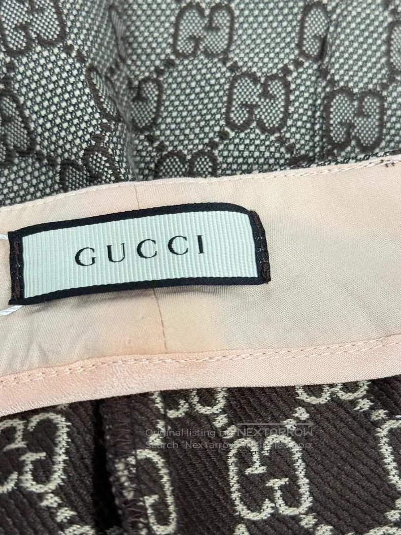 Gucci Gucci Size L Old flower full logo shorts Size 25" / US 0 / IT 36 - 3 Thumbnail
